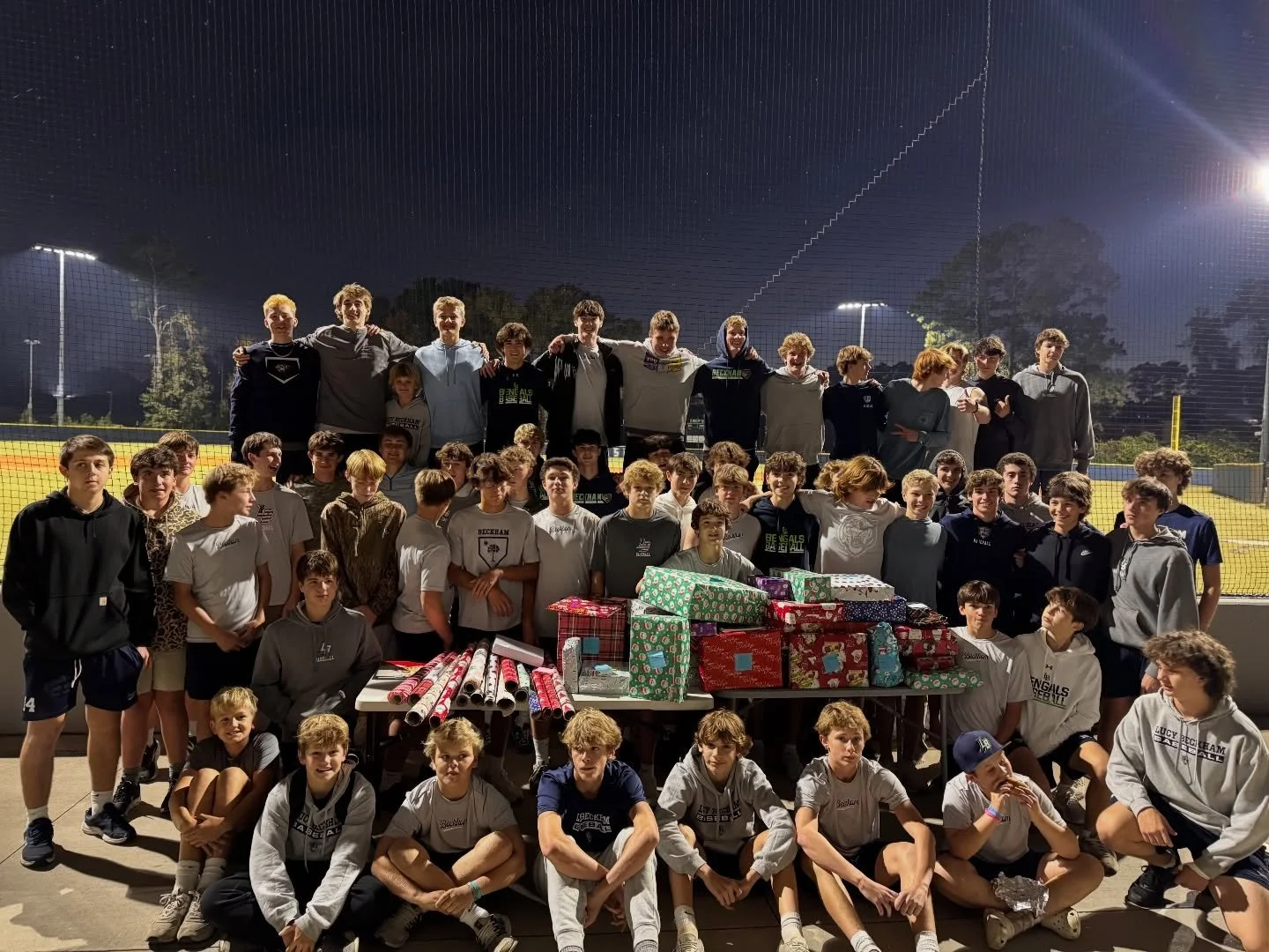 🎁⚾️ A huge THANK YOU to Beckham Baseball for helping us "wrap up" the season with kindness! Your team showed up with full hearts and helping hands to support Friends of Santa. The Bengals truly made a difference for East Cooper families th