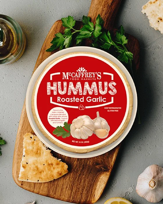 McCaffrey's Garlic Hummus Mockup