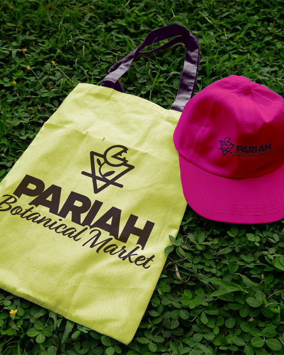 Priah Market Bag & Hat Mockup
