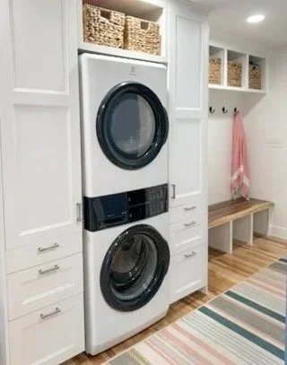 Custom mudroom design for busy family located in Traverse City