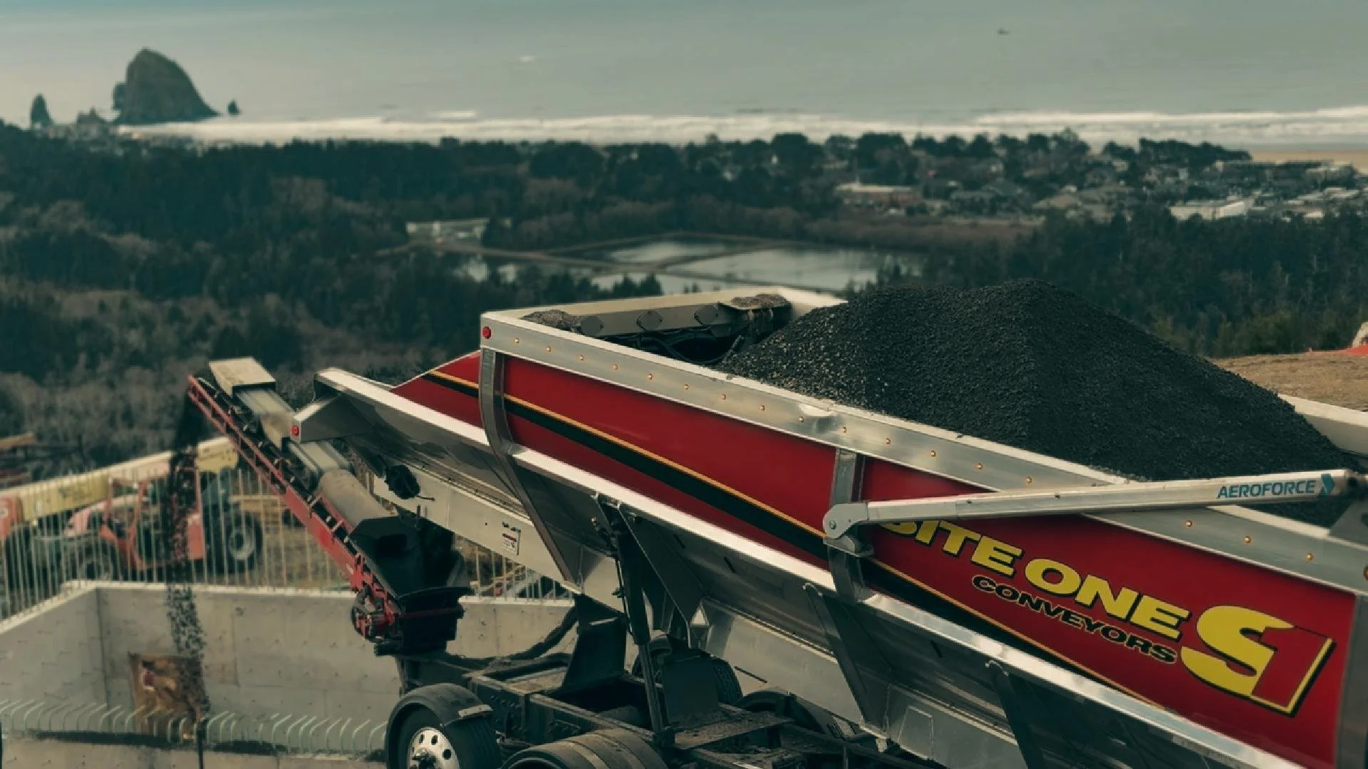 Slab Prep on a Cannon Beach Hillside: How a Remote-Controlled Conveyor Truck Made It Precise