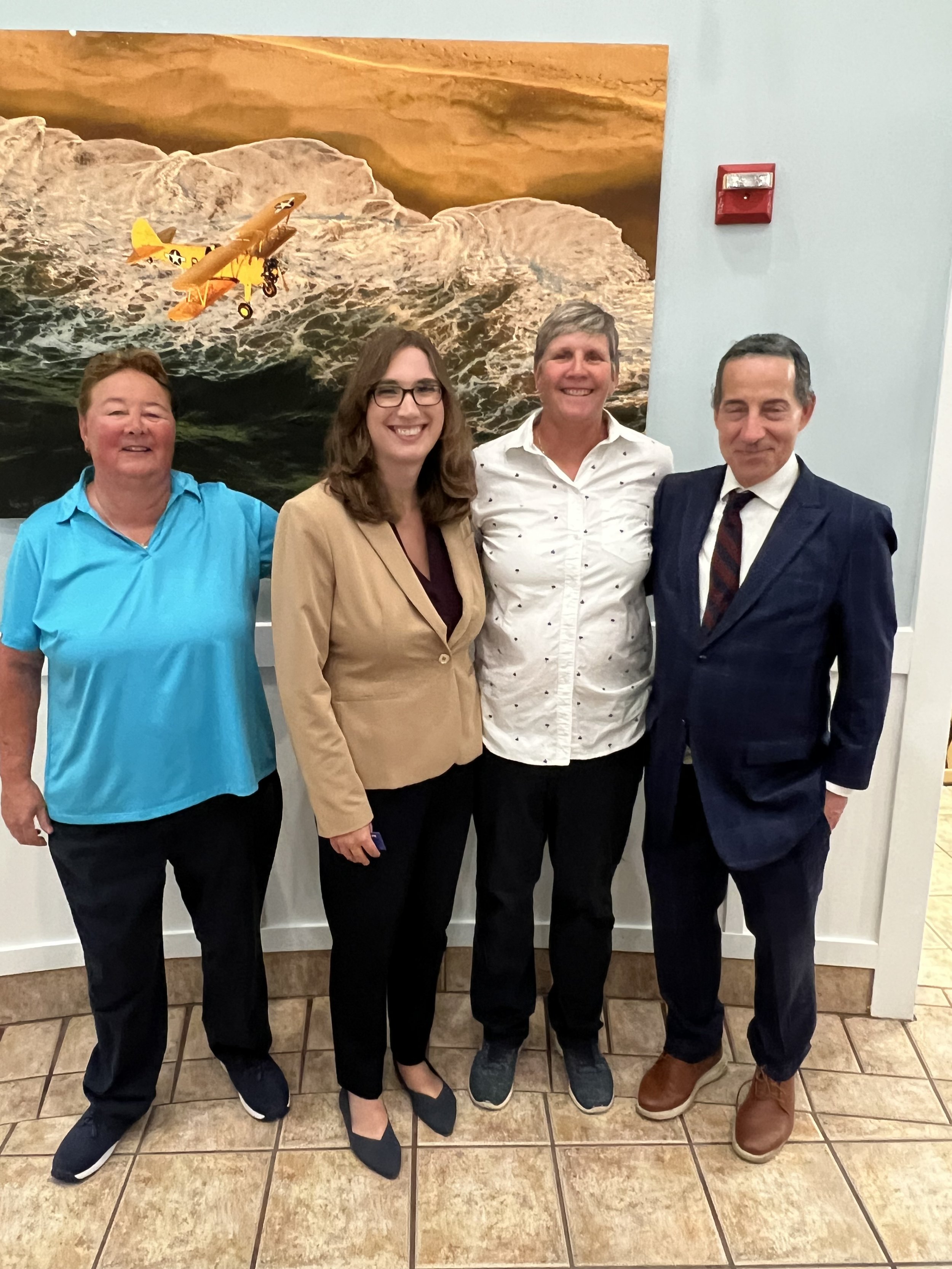 Mo and Leigh with Reps. Sarah McBride and Jamie Raskin