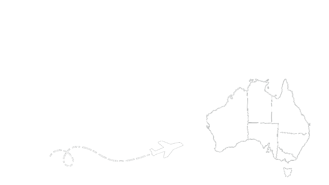 Icon of flight heading to Australia