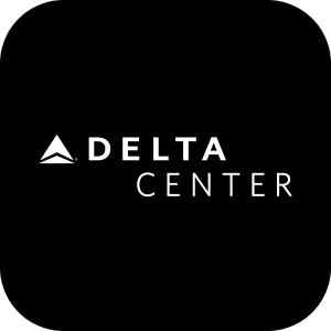 Delta Center logo with a stylized triangle symbol.