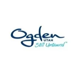 Ogdens Utah logo with slogan 'Still Untamed' in blue and green text.