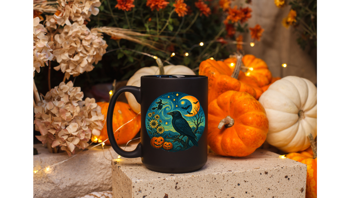 Starry Night Raven