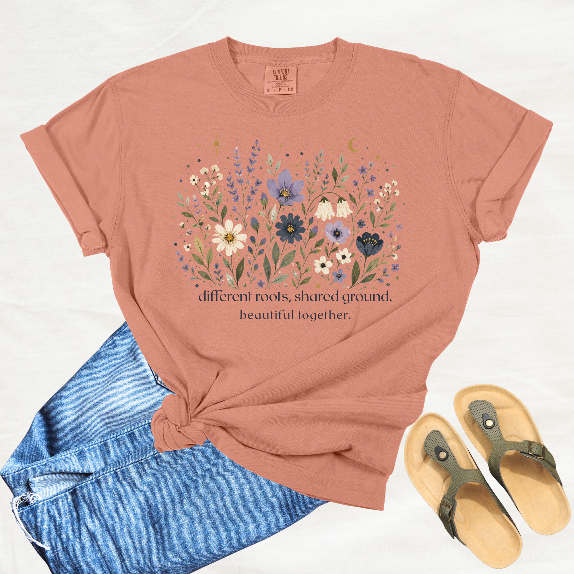Different Roots, Shared Ground Tee