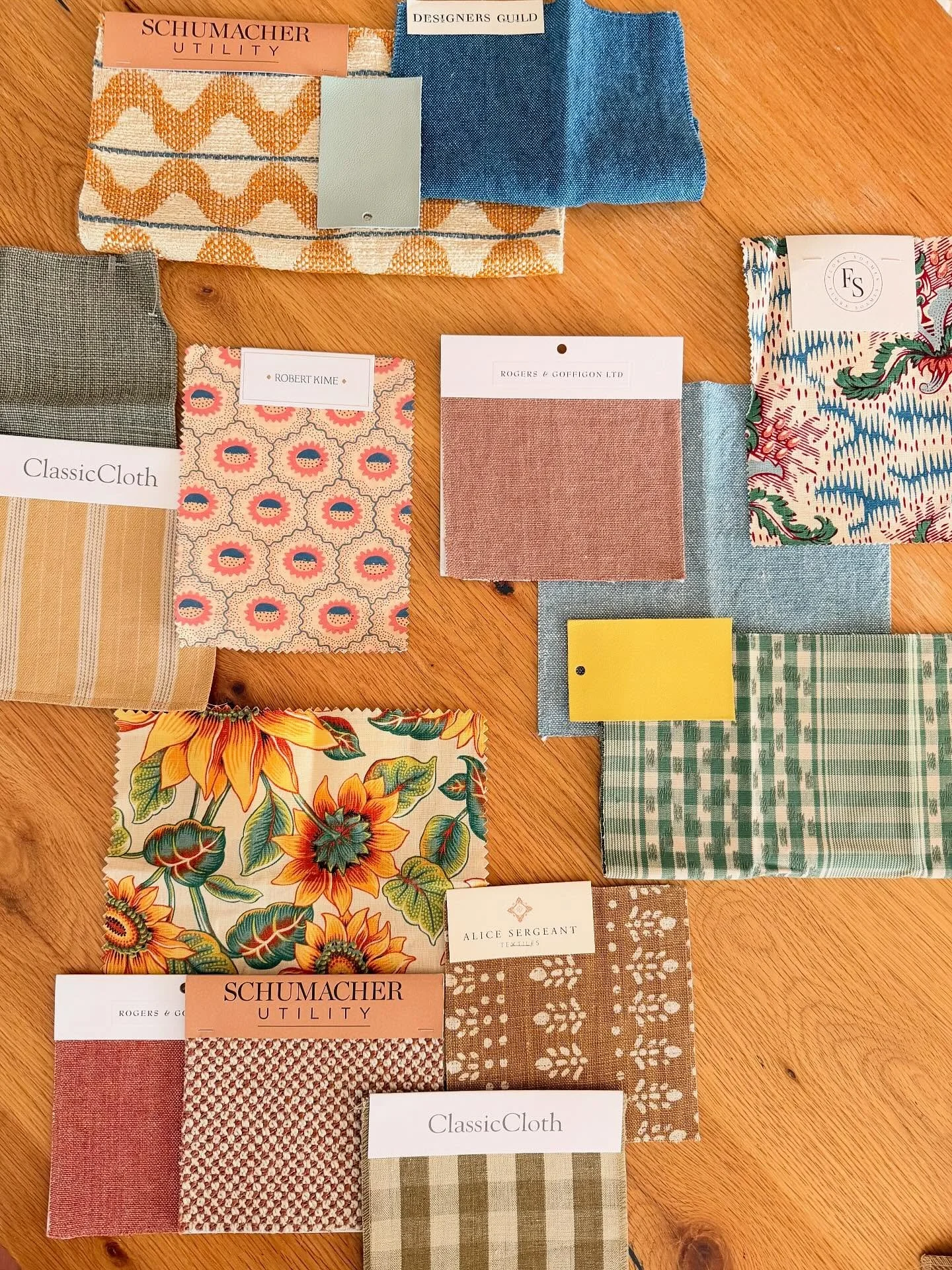 Fabric scheming for our ranch project&mdash;pulling together something layered, sun-washed, and a little unexpected.