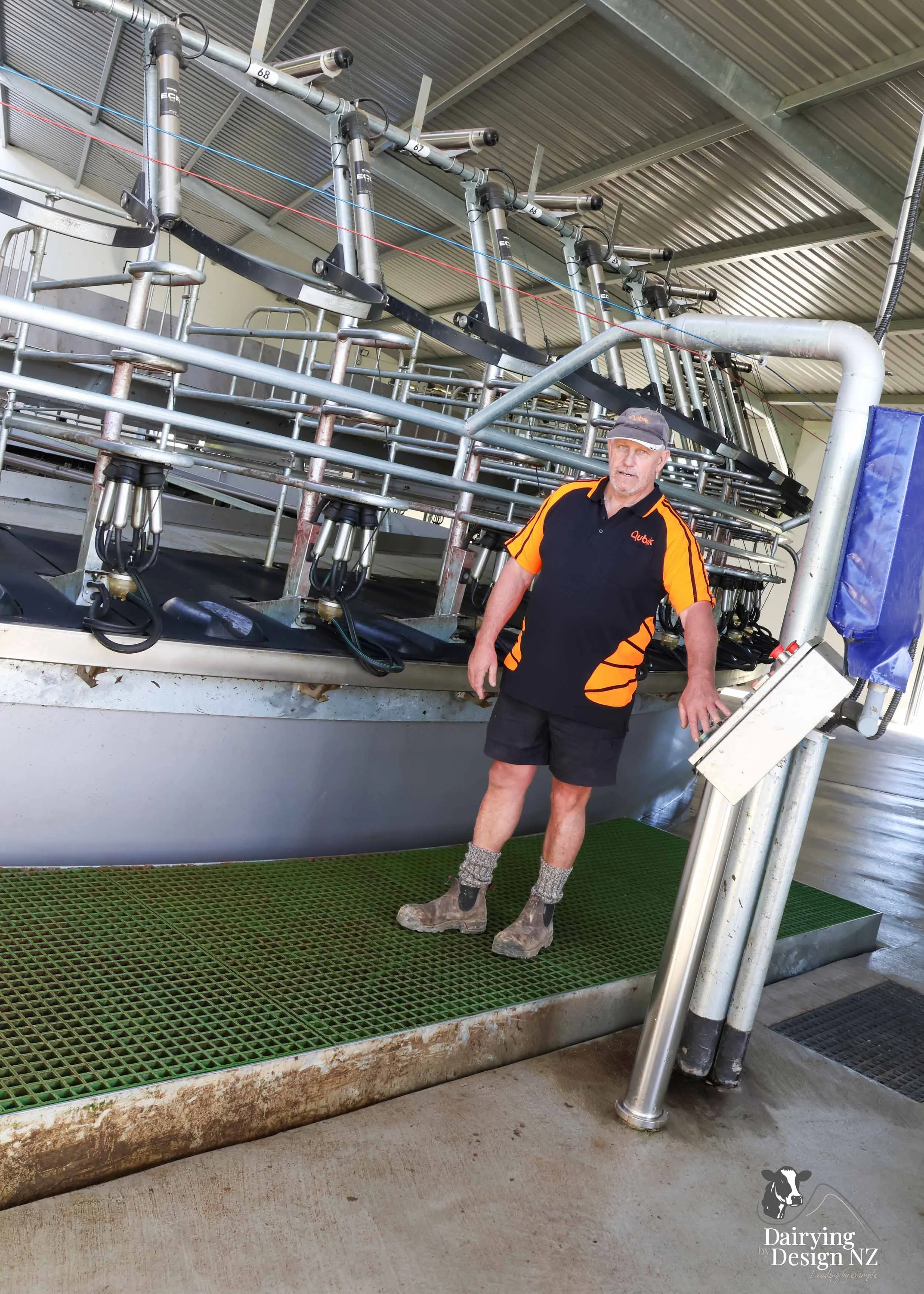  South Waikato rotary dairy shed development designed for efficient milking and cow flow built by Don Chapman Waikato Ltd, featuring a Moa Rotary Platform, yard work by Leask Engineering, feed pad by K&amp;B Builders, electrical work by Laser Electri