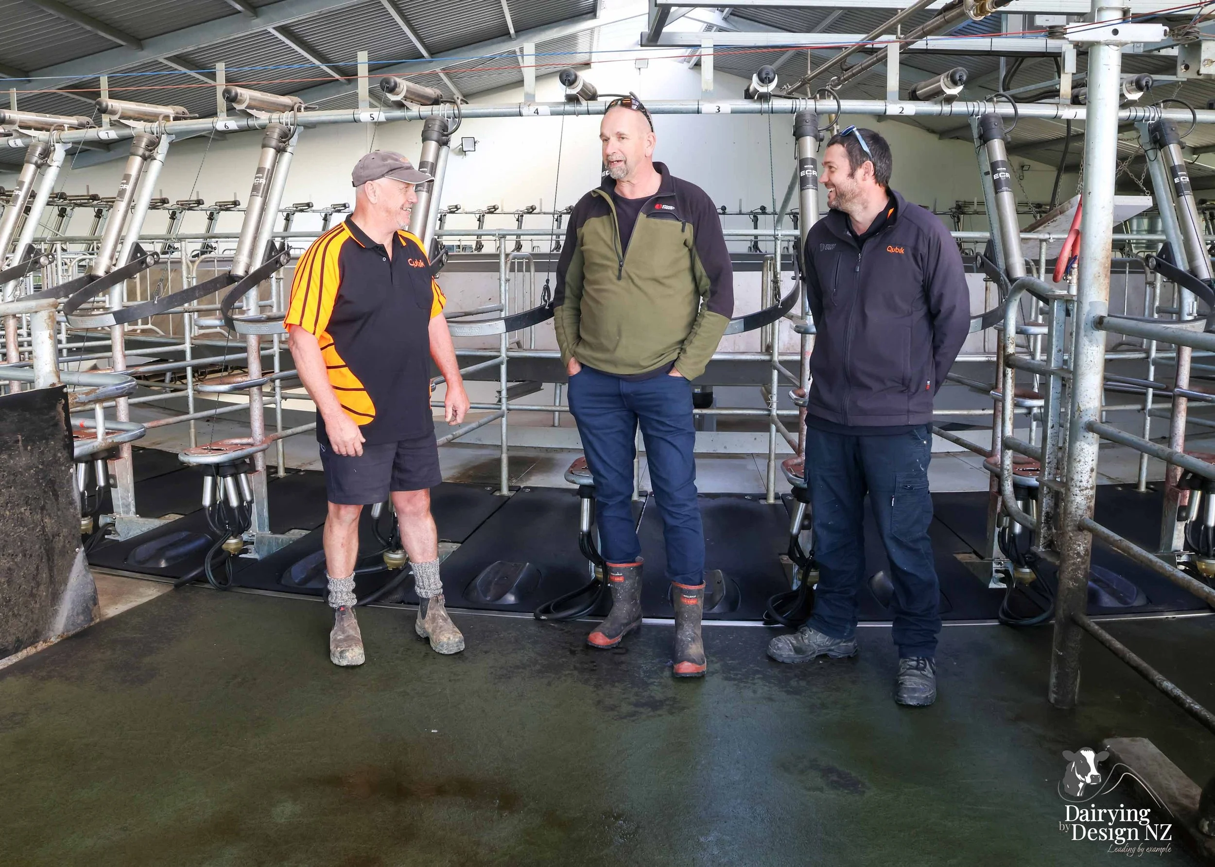  South Waikato rotary dairy shed development designed for efficient milking and cow flow built by Don Chapman Waikato Ltd, featuring a Moa Rotary Platform, yard work by Leask Engineering, feed pad by K&amp;B Builders, electrical work by Laser Electri
