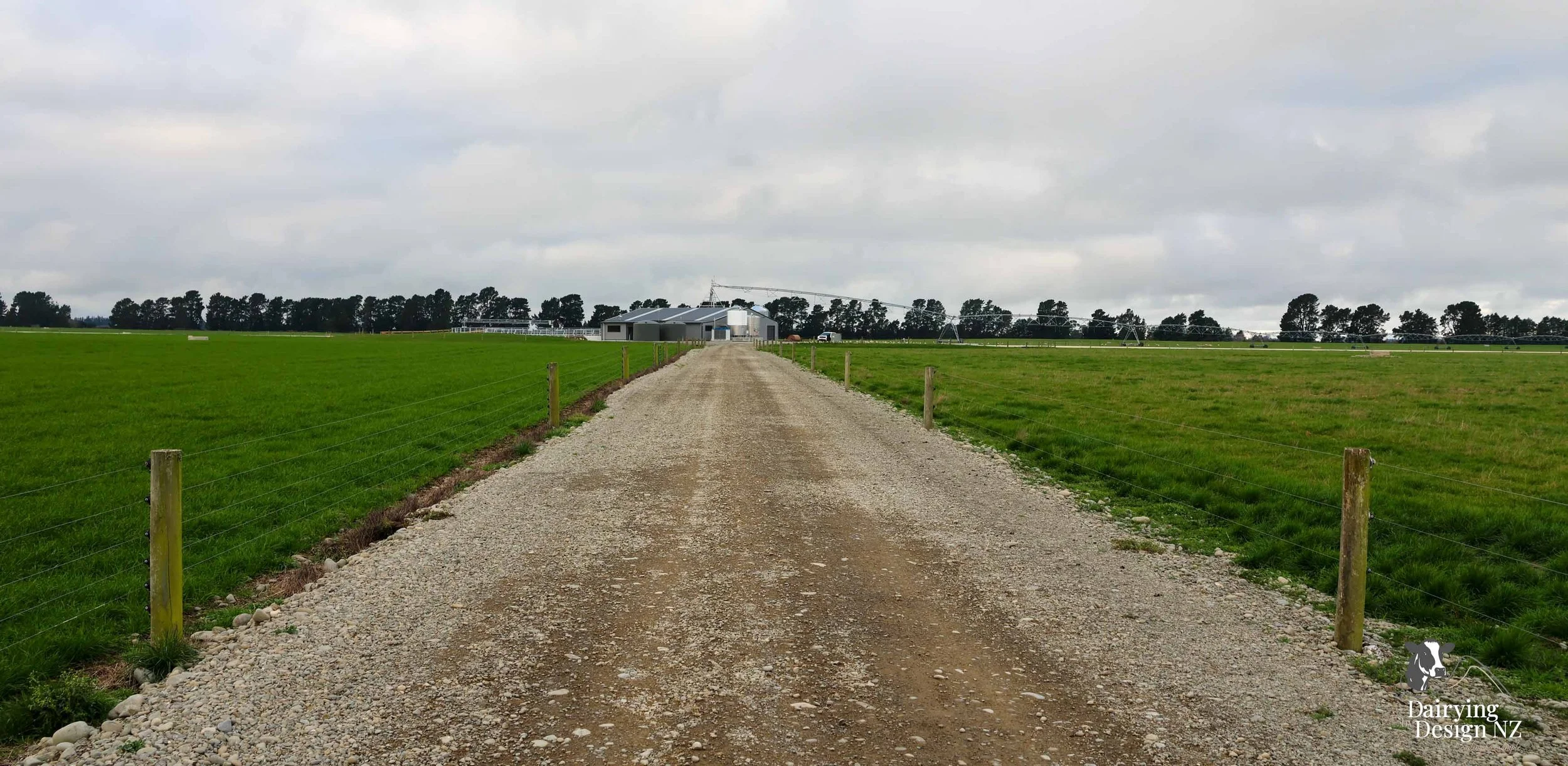  Canterbury rotary dairy shed development designed for efficient milking and cow flow built by Rural Building Solutions, featuring a Donald Engineering Rotary Platform, Earthworks by Densem Contracting 2010 Ltd, Refrigeration by Dairycool, Feed silos