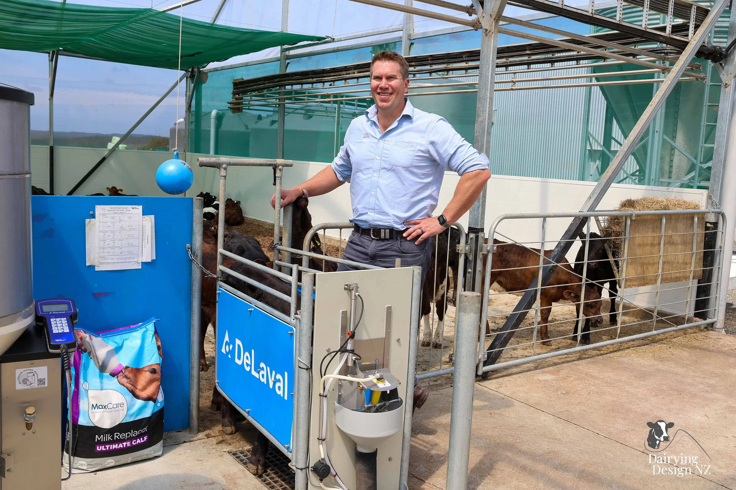  Waikato Calf barn development designed for calf health built by Broomfield Construction, Electrical work by Laser Electrical Putaruru, Robotic Calf Feeders by Pratt Milking Machines (PML), Earthworks by WR Mankelow, Calf Feed by Maxum Food, project 