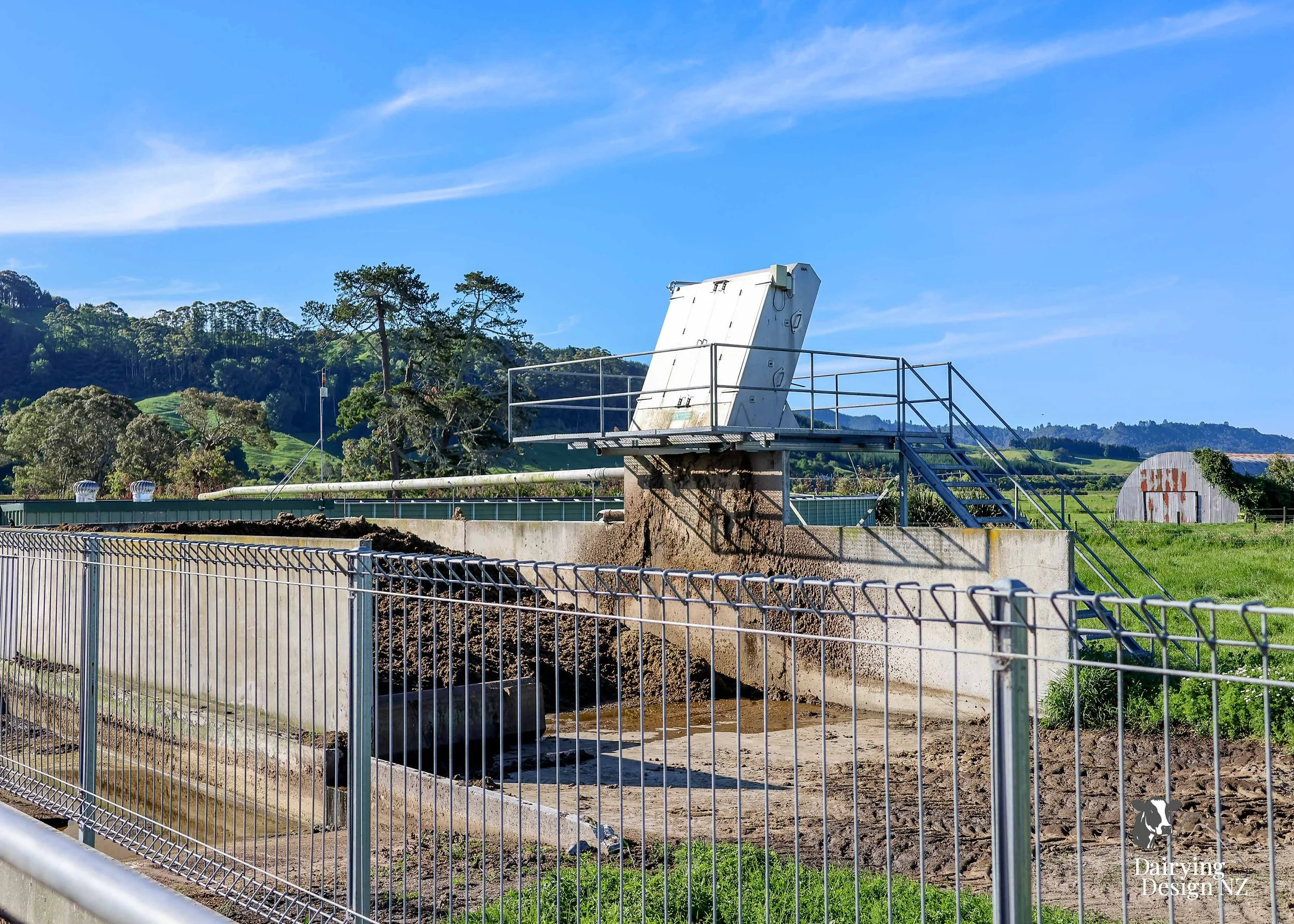  Whakatane rotary dairy shed development designed for efficient milking and cow flow built by Yates Carpentry &amp; Construction, Milking plant install by 60/40 Milking, yard work by WJ Dippie, Milking platform by Landmore Agri, Effluent storage by K