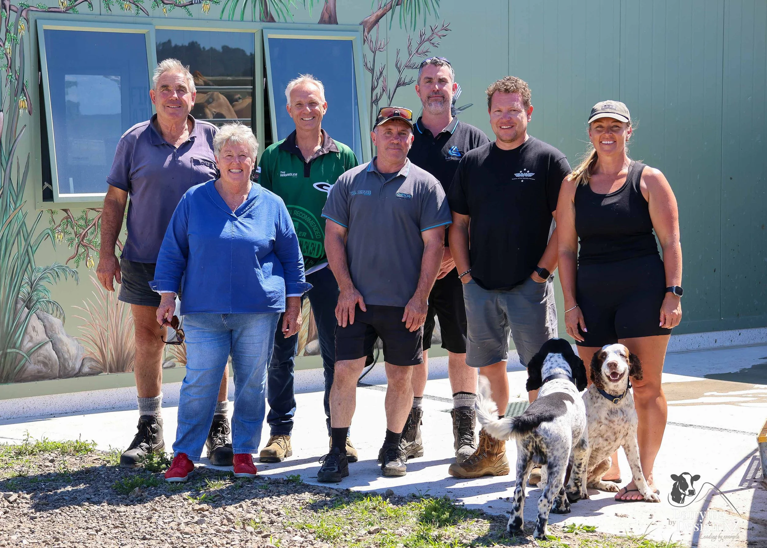  Whakatane rotary dairy shed development designed for efficient milking and cow flow built by Yates Carpentry &amp; Construction, Milking plant install by 60/40 Milking, yard work by WJ Dippie, Milking platform by Landmore Agri, Effluent storage by K