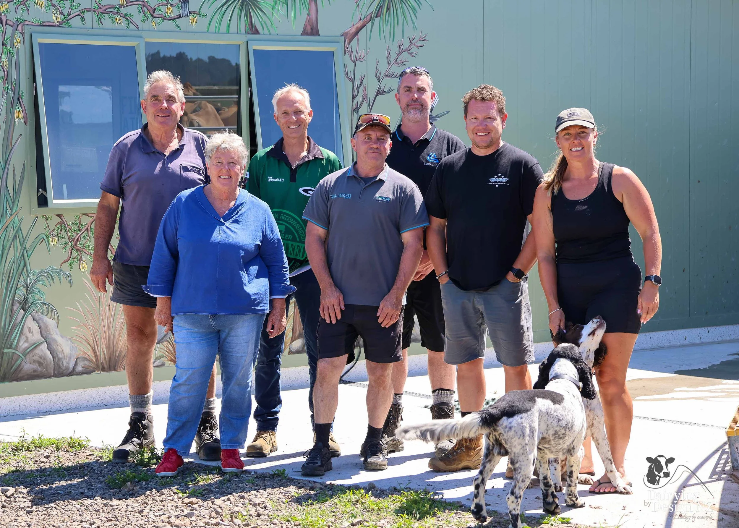  Whakatane rotary dairy shed development designed for efficient milking and cow flow built by Yates Carpentry &amp; Construction, Milking plant install by 60/40 Milking, yard work by WJ Dippie, Milking platform by Landmore Agri, Effluent storage by K