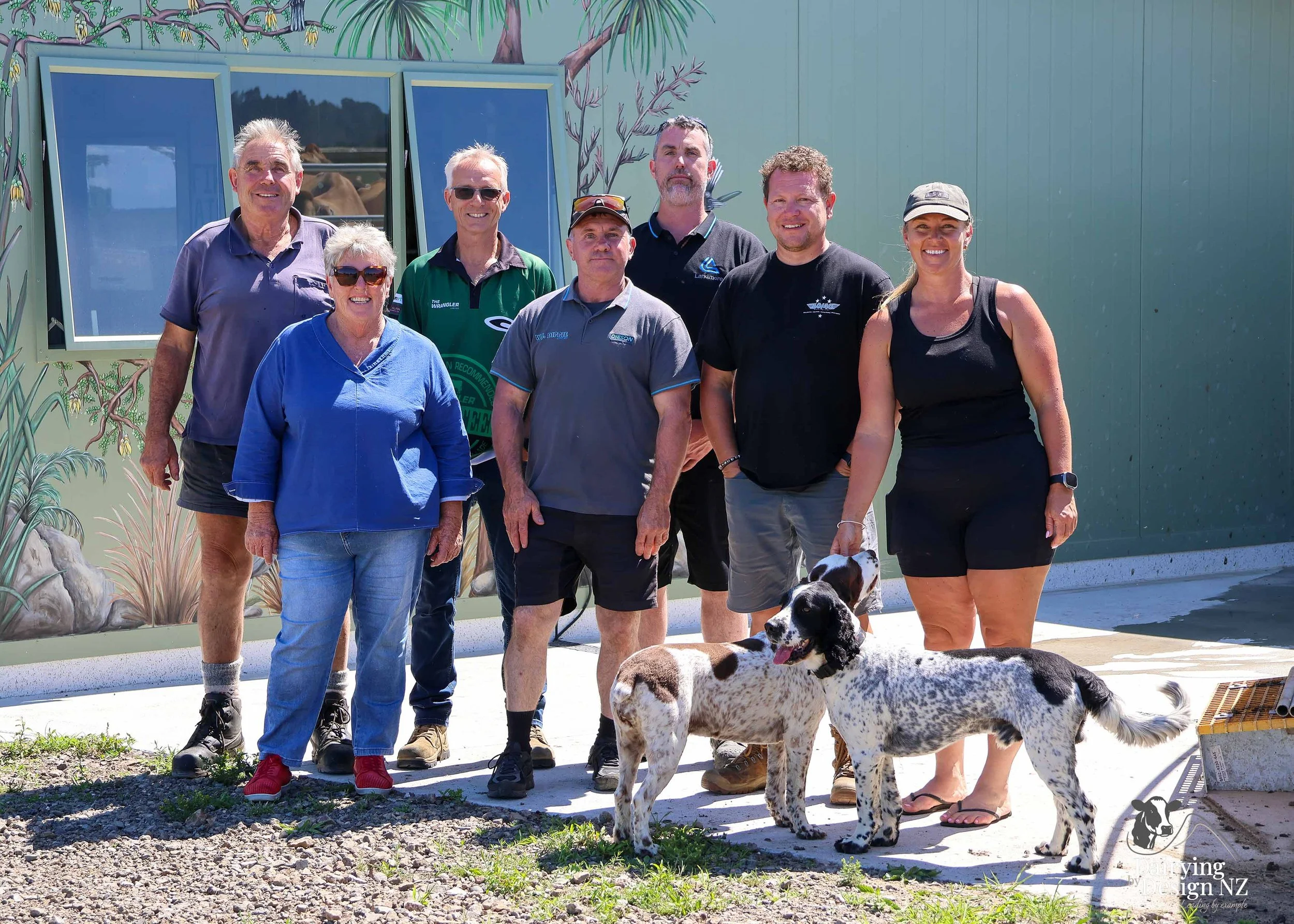  Whakatane rotary dairy shed development designed for efficient milking and cow flow built by Yates Carpentry &amp; Construction, Milking plant install by 60/40 Milking, yard work by WJ Dippie, Milking platform by Landmore Agri, Effluent storage by K