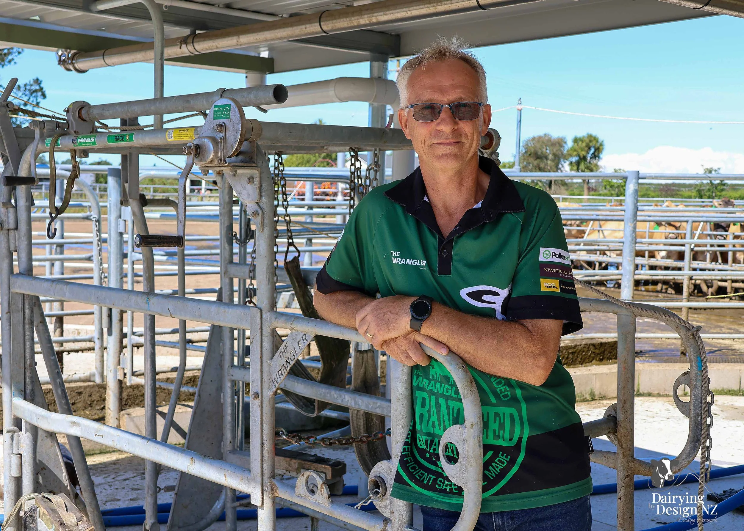  Whakatane rotary dairy shed development designed for efficient milking and cow flow built by Yates Carpentry &amp; Construction, Milking plant install by 60/40 Milking, yard work by WJ Dippie, Milking platform by Landmore Agri, Effluent storage by K