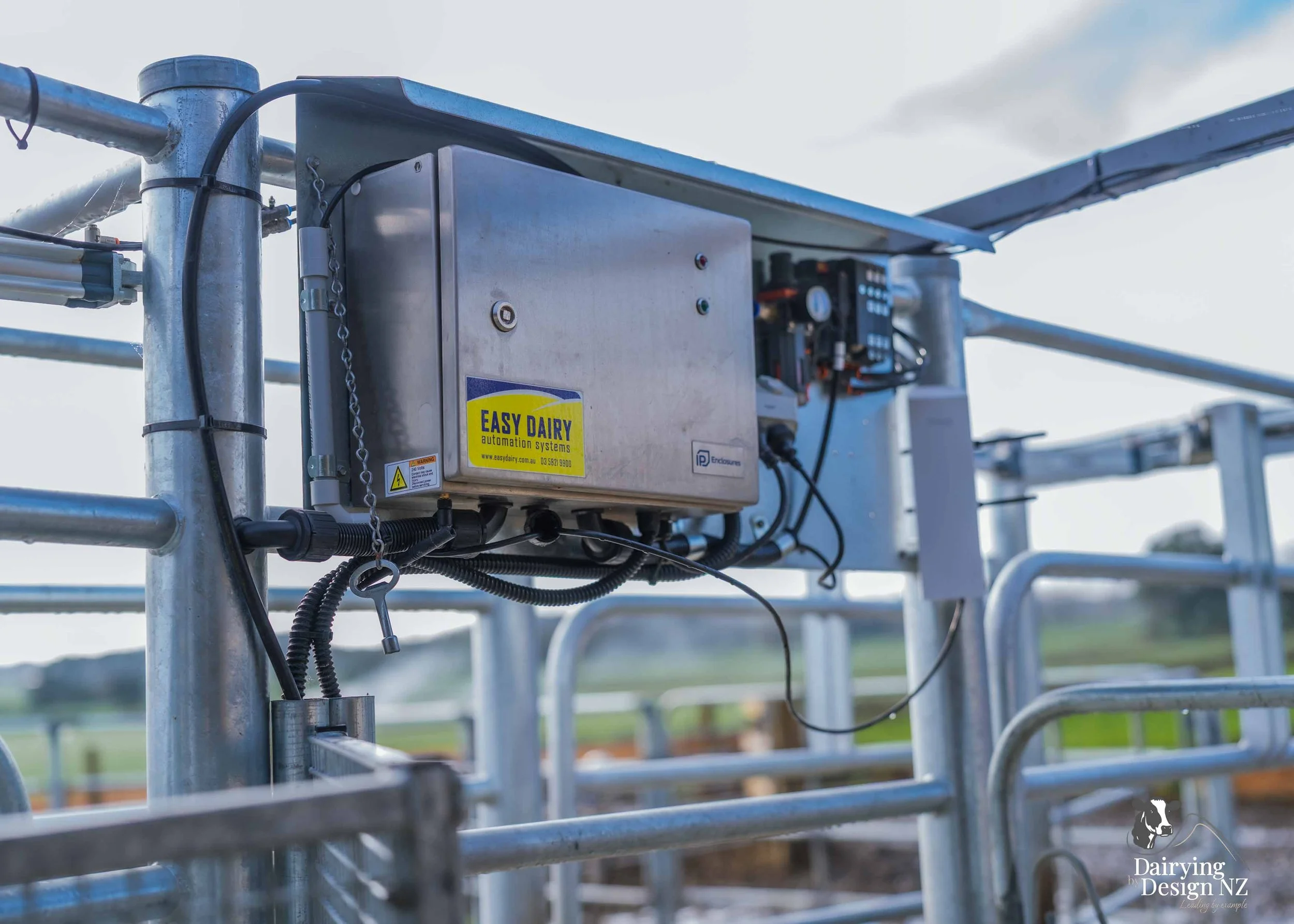  Waikato rotary dairy shed development designed for efficient milking and cow flow built by Don Chapman Waikato Ltd, featuring a Moa Rotary Platform, yard work by Leask Engineering, electrical work by Phase Electrical, project for Graham Preest. 