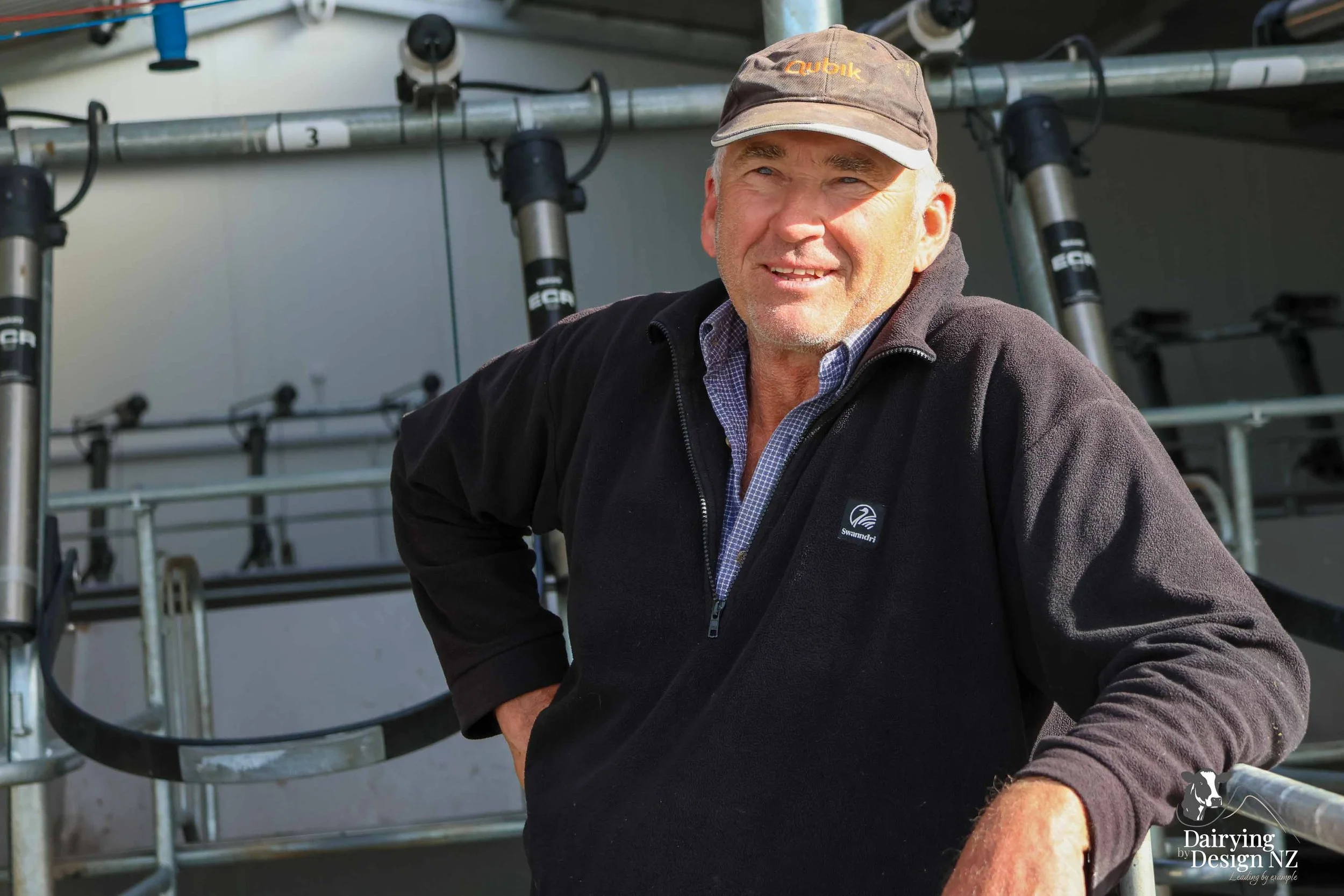  Waikato rotary dairy shed development designed for efficient milking and cow flow built by Don Chapman Waikato Ltd, featuring a Moa Rotary Platform, yard work by Leask Engineering, electrical work by Phase Electrical, project for Graham Preest. 