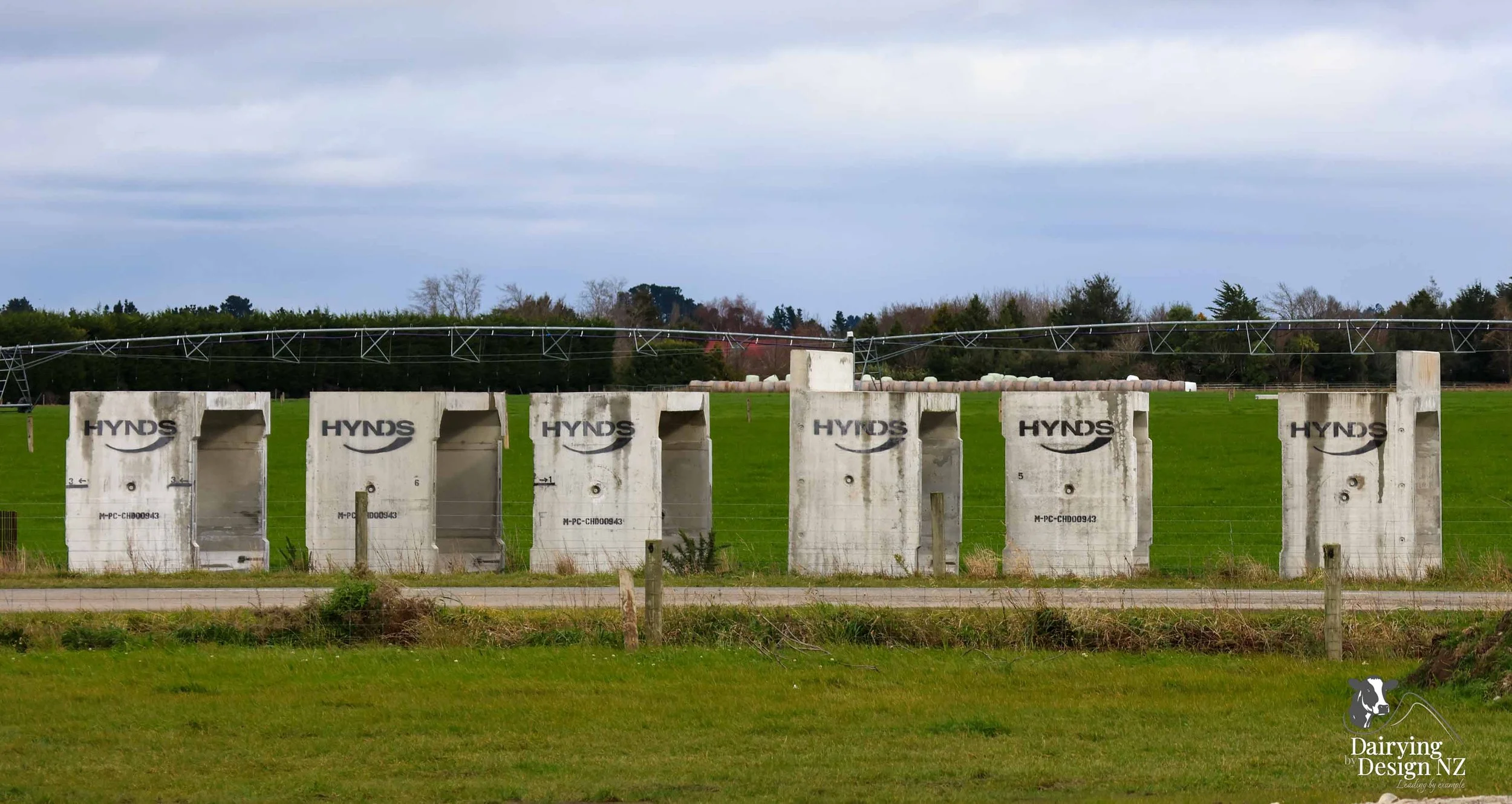  Canterbury rotary dairy shed development designed for efficient milking and cow flow built by Rural Building Solutions, featuring a Donald Engineering Rotary Platform, Earthworks by Densem Contracting 2010 Ltd, Refrigeration by Dairycool, Feed silos