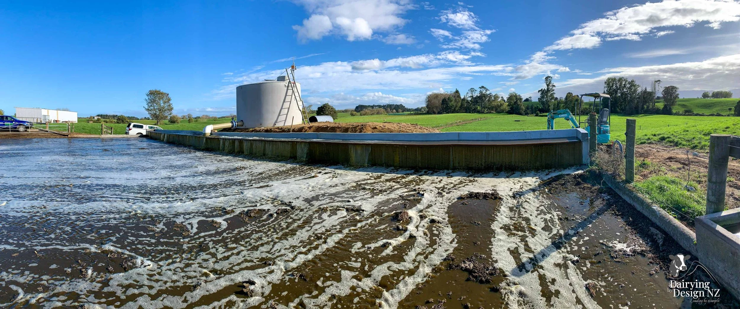  Waikato herringbone dairy shed development designed for efficient milking and cow flow built by WD Davenport Ltd, yard work by Rural Engineering, Milking plant install by Morley Engineering, Electrical work by King Electrical, Effluent by Reid &amp;