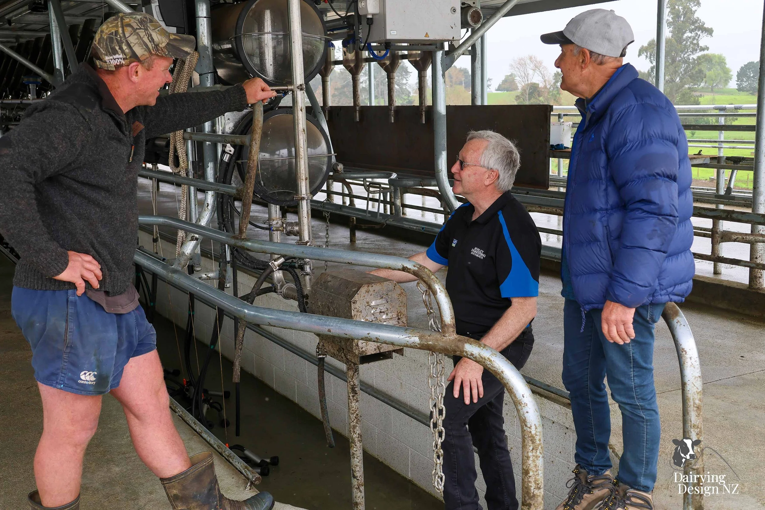  Waikato herringbone dairy shed development designed for efficient milking and cow flow built by WD Davenport Ltd, yard work by Rural Engineering, Milking plant install by Morley Engineering, Electrical work by King Electrical, Effluent by Reid &amp;