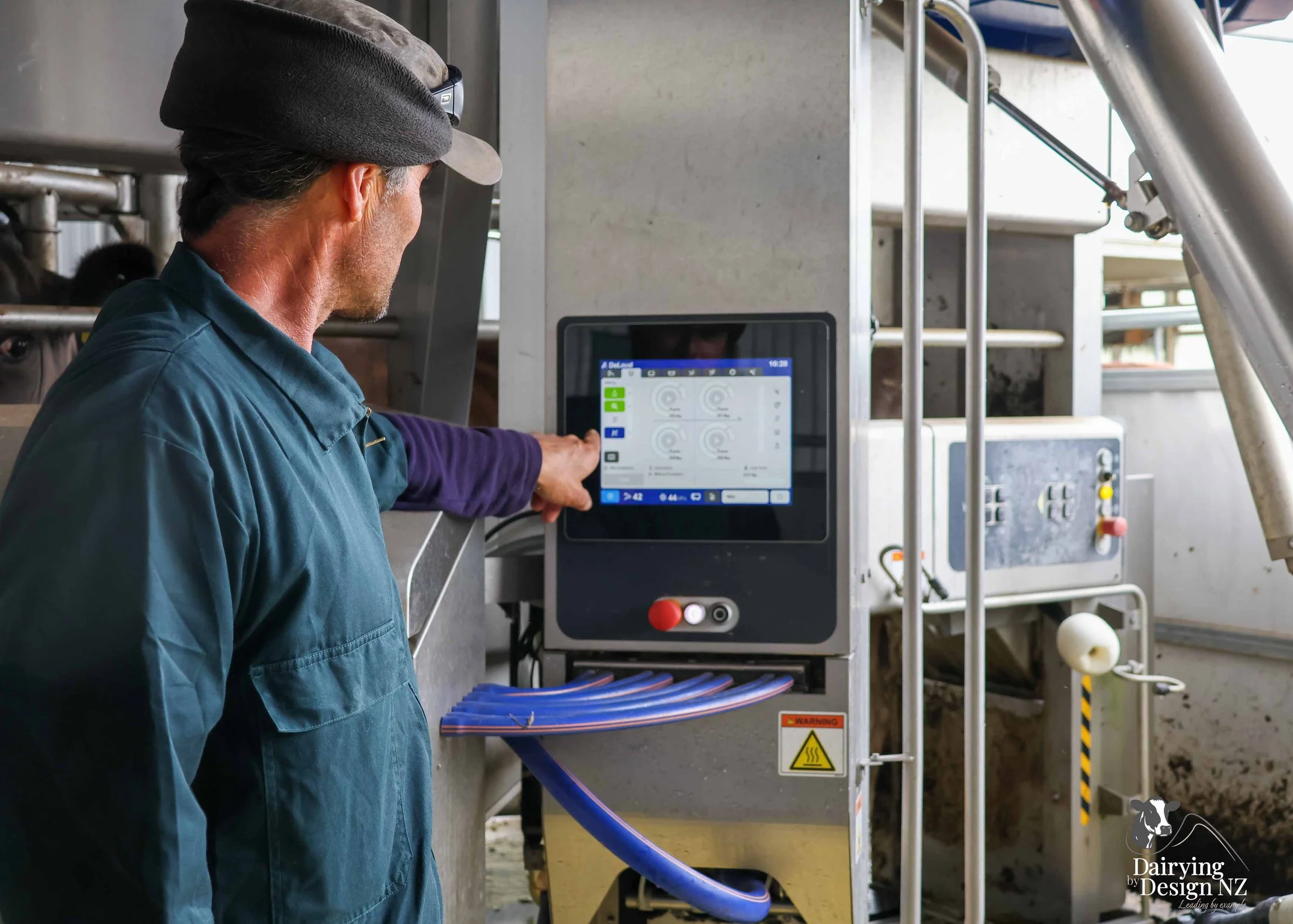  Taranaki robotic rotary dairy shed development designed for efficient milking and cow flow built by Bruce Clifton Builder, Earthworks by Hilltop Contracting, Robotics by Automation Services, project for Peter Arnold. 
