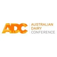 Logo for the Australian Dairy Conference with the initials ADC in orange and yellow, and the words 'Australian Dairy Conference' to the right.