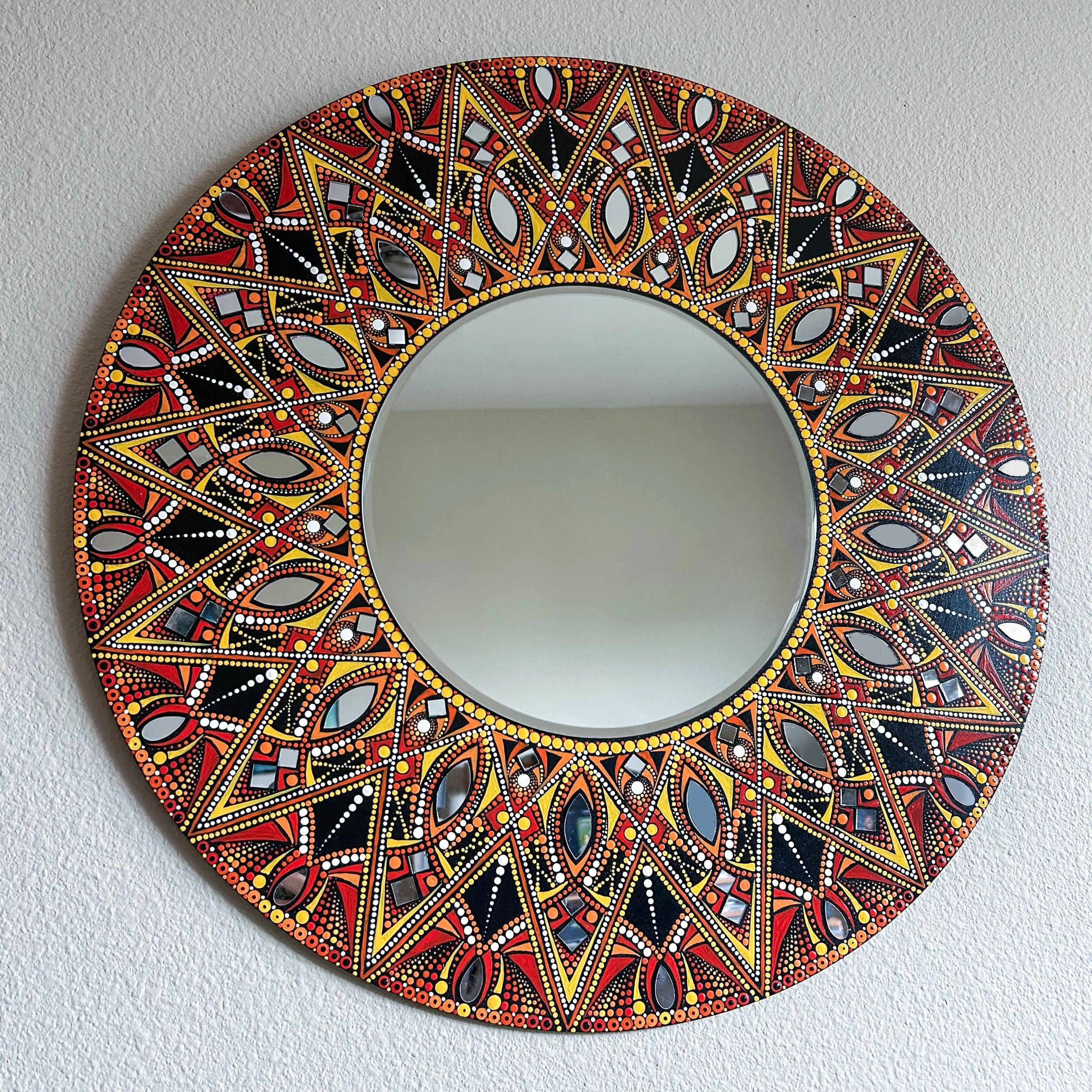 Fire Sun Mirror Mandala