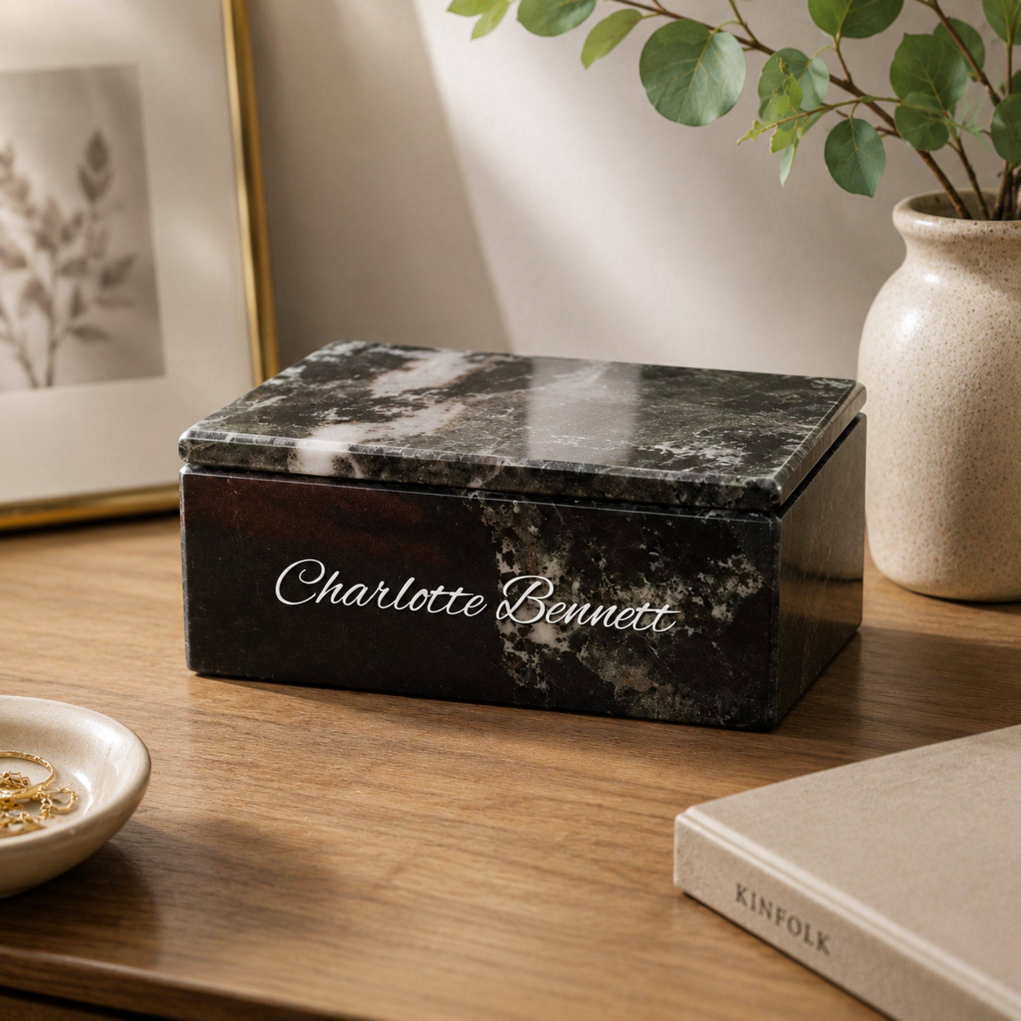 Marceline Decorative Marble Storage Box