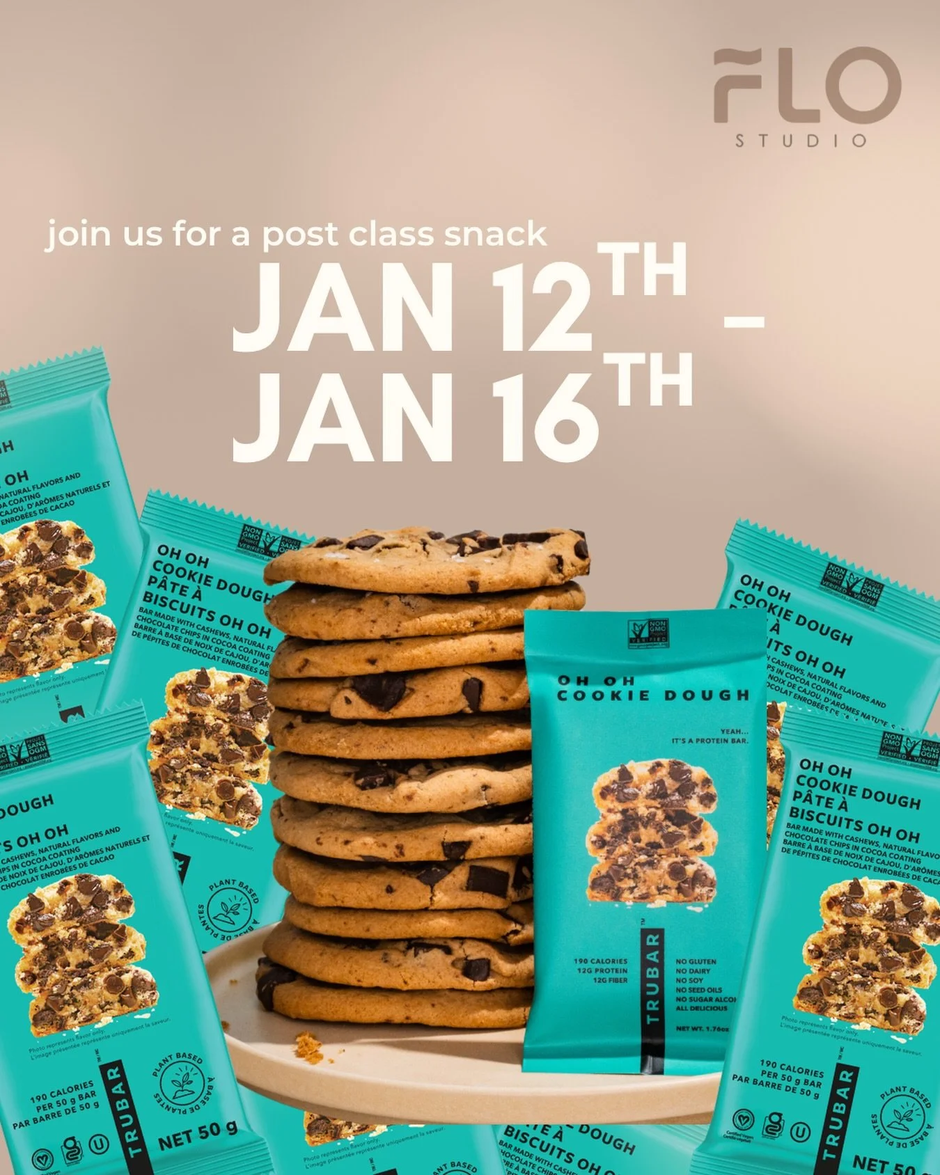 We made it through week one, so here&rsquo;s a little treat going into week two of the New Year 🤍

We&rsquo;re excited to have @trubar.brands @activateyourbrand_co in studio Jan 12&ndash;16✨

Plant-based protein &bull; gluten-free &bull; vegan &bull