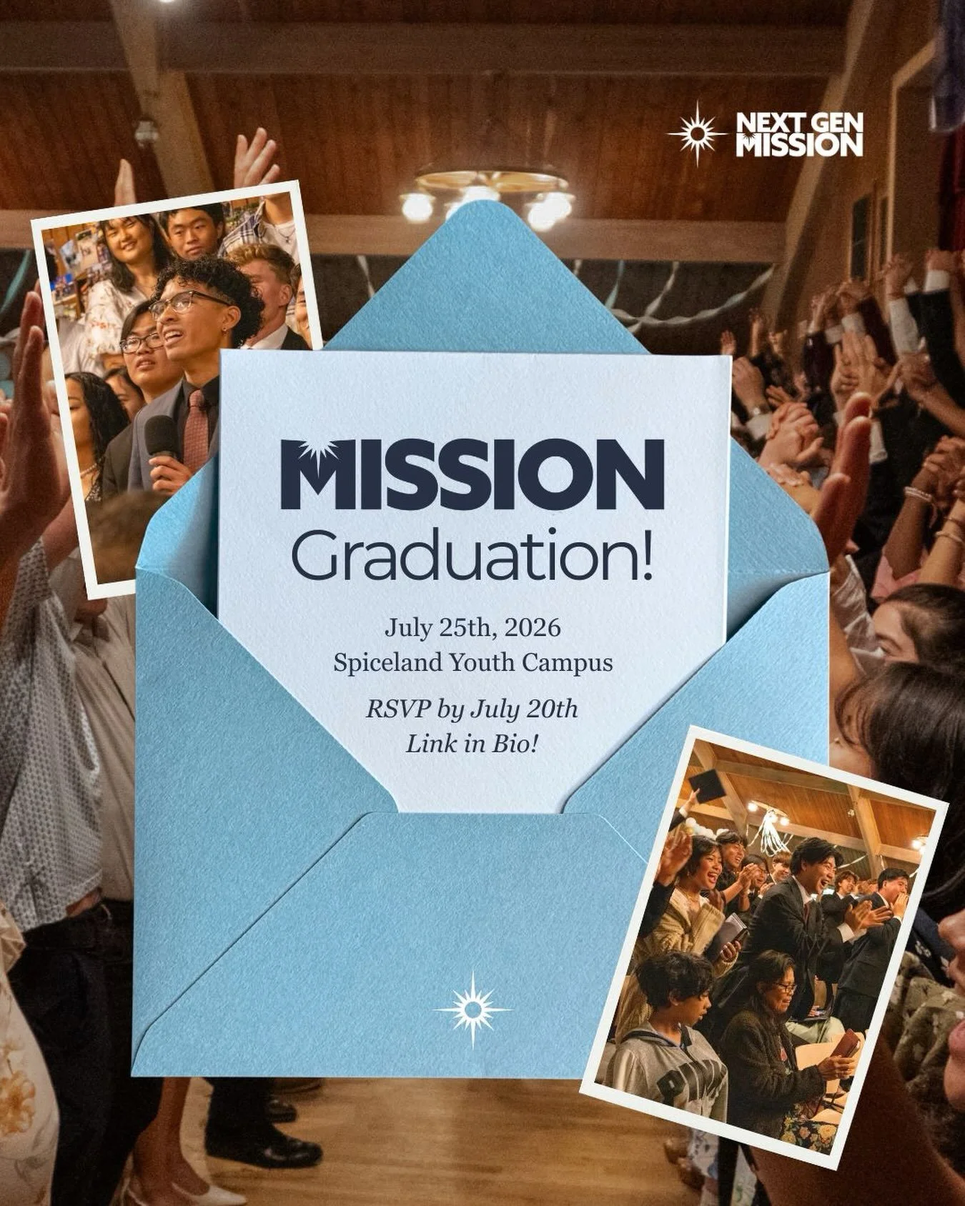 🔔 Hello all family and friends! You&rsquo;re invited 🫵

If you haven&rsquo;t heard already, the NGM graduation is taking place on July 25th in Spiceland, Indiana! Let&rsquo;s celebrate the participants of the 2025-2026 year together 🎉

Please RSVP