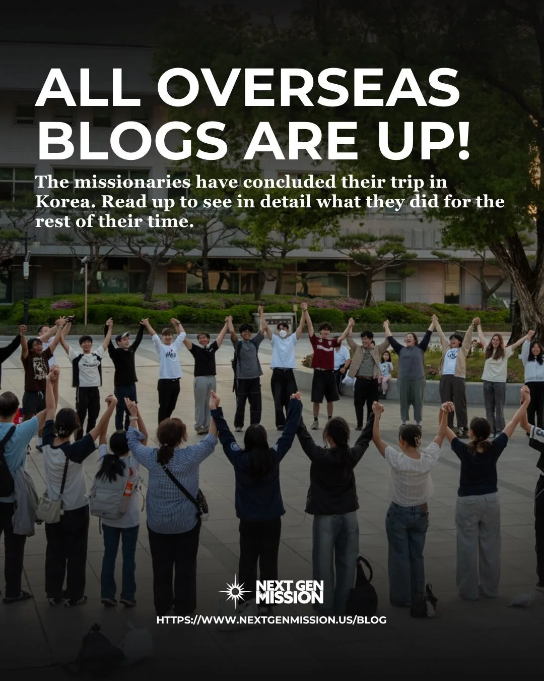 감사합니다 Korea! The missionaries may have arrived back in America, ready for what&rsquo;s next, but the memories will live on in their writing and photos. All blogs up on our site, link in bio 🇰🇷

Go to gallery > blog 

🔗 nextgenmission.us/blog 

