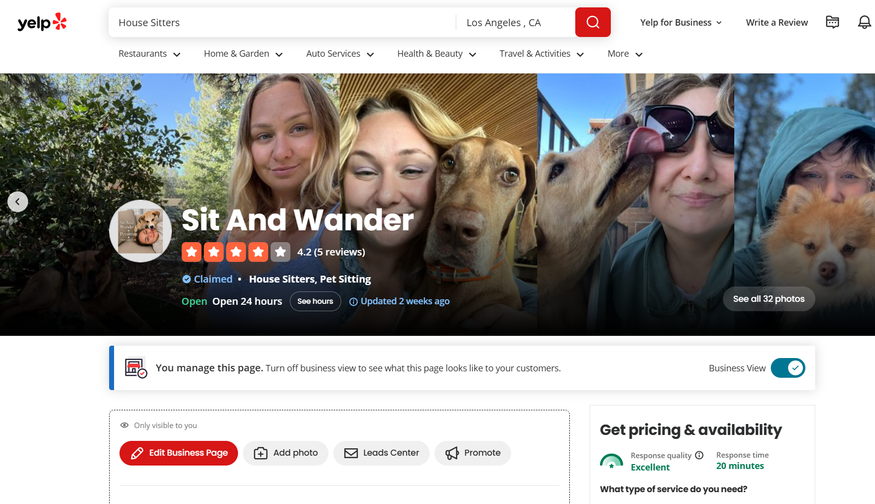 A collage of people with their dogs, including women smiling and interacting with various breeds outdoors.