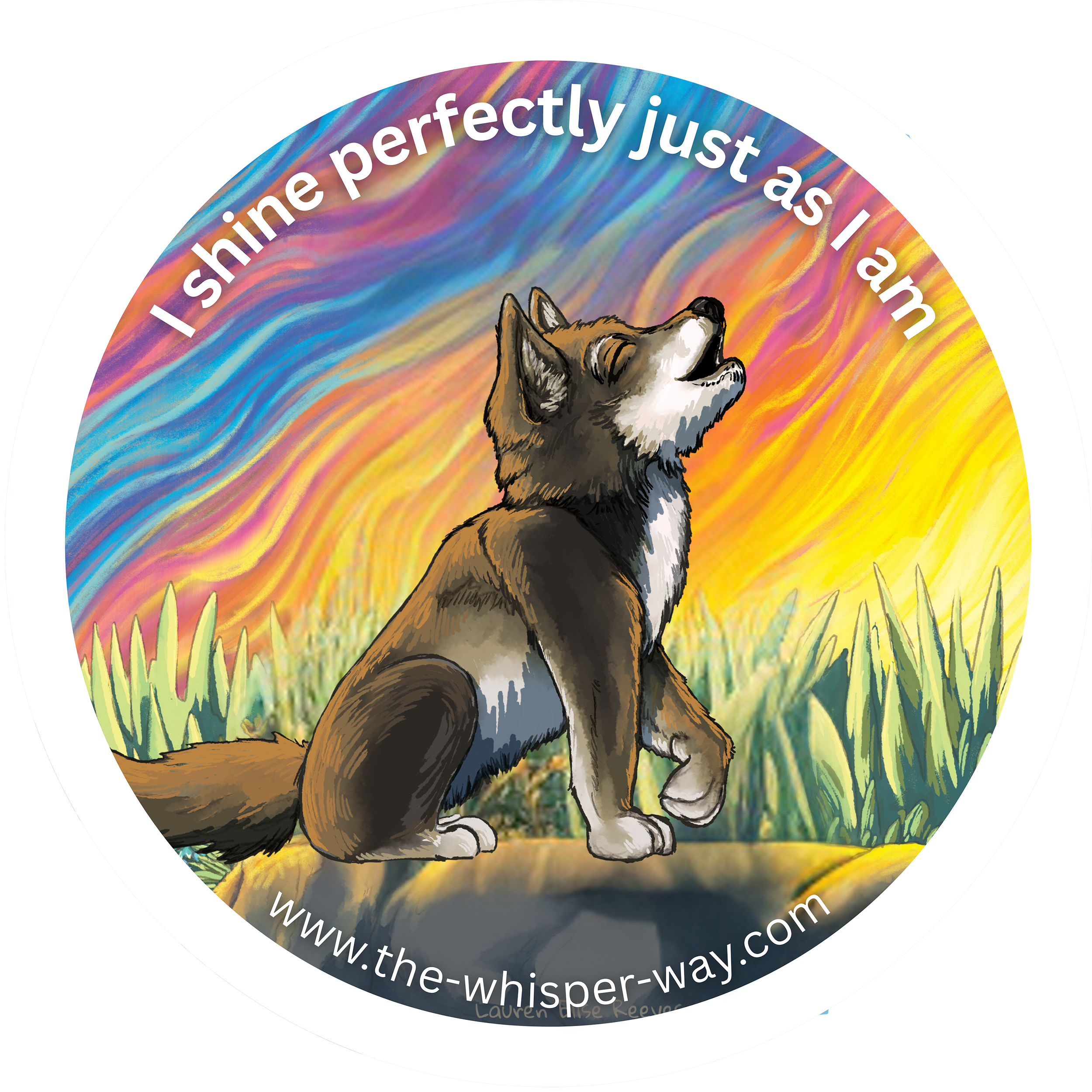 I shine perfectly just as I am Sticker.png