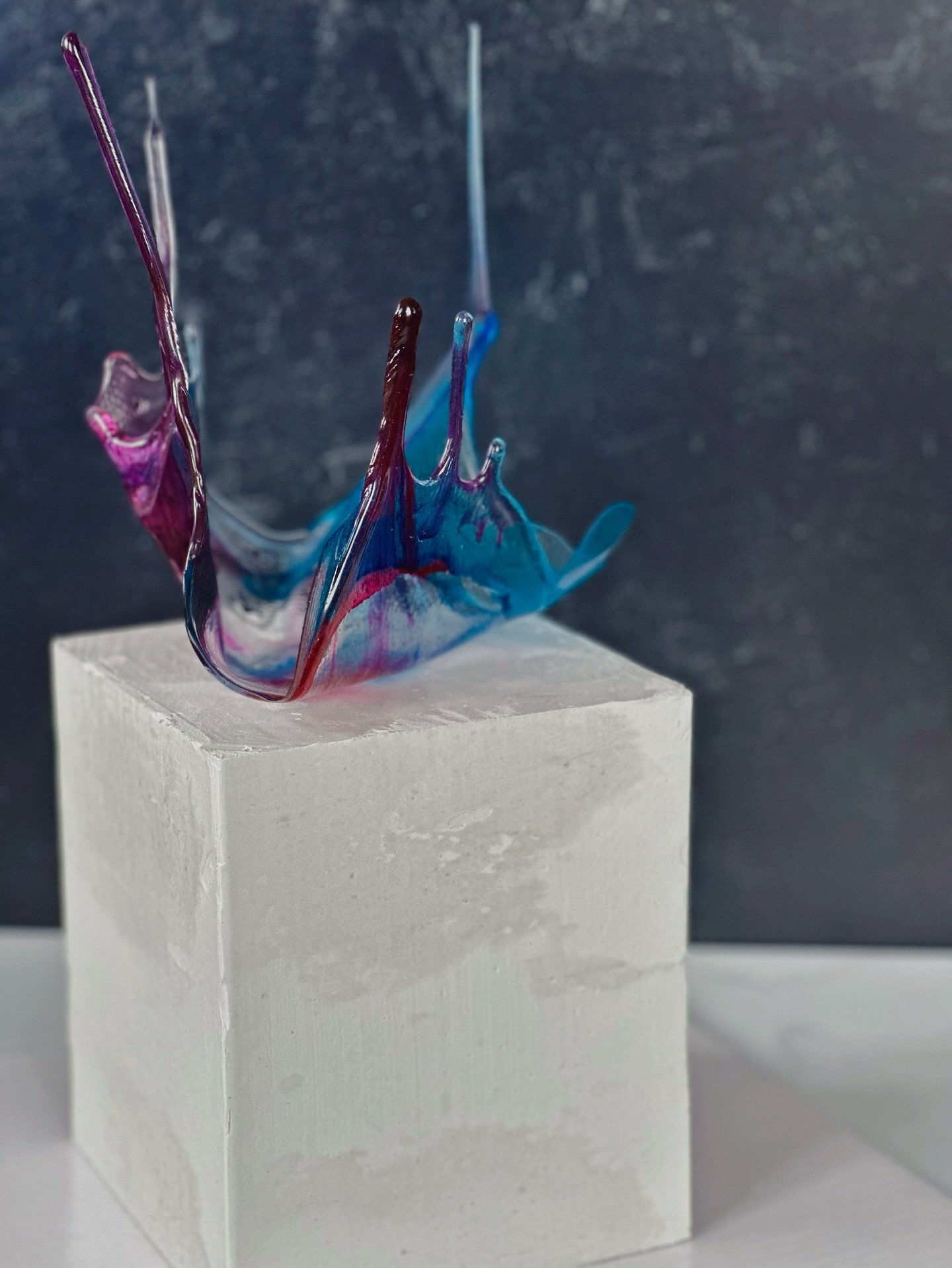 Made this modern beauty for my boyfriend @mrbrandonnj  birthday this past weekend 💙💜 I wanted it to feel a little sculptural, a little romantic, and totally him. 

He&rsquo;s happiest when I&rsquo;m challenging myself artistically&mdash;and trust m