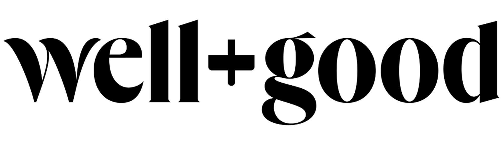 The words "well + good" in large, black, stylized text.