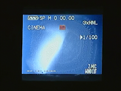 The Panasonic Menu control showcasing changing shutter speed on the fly