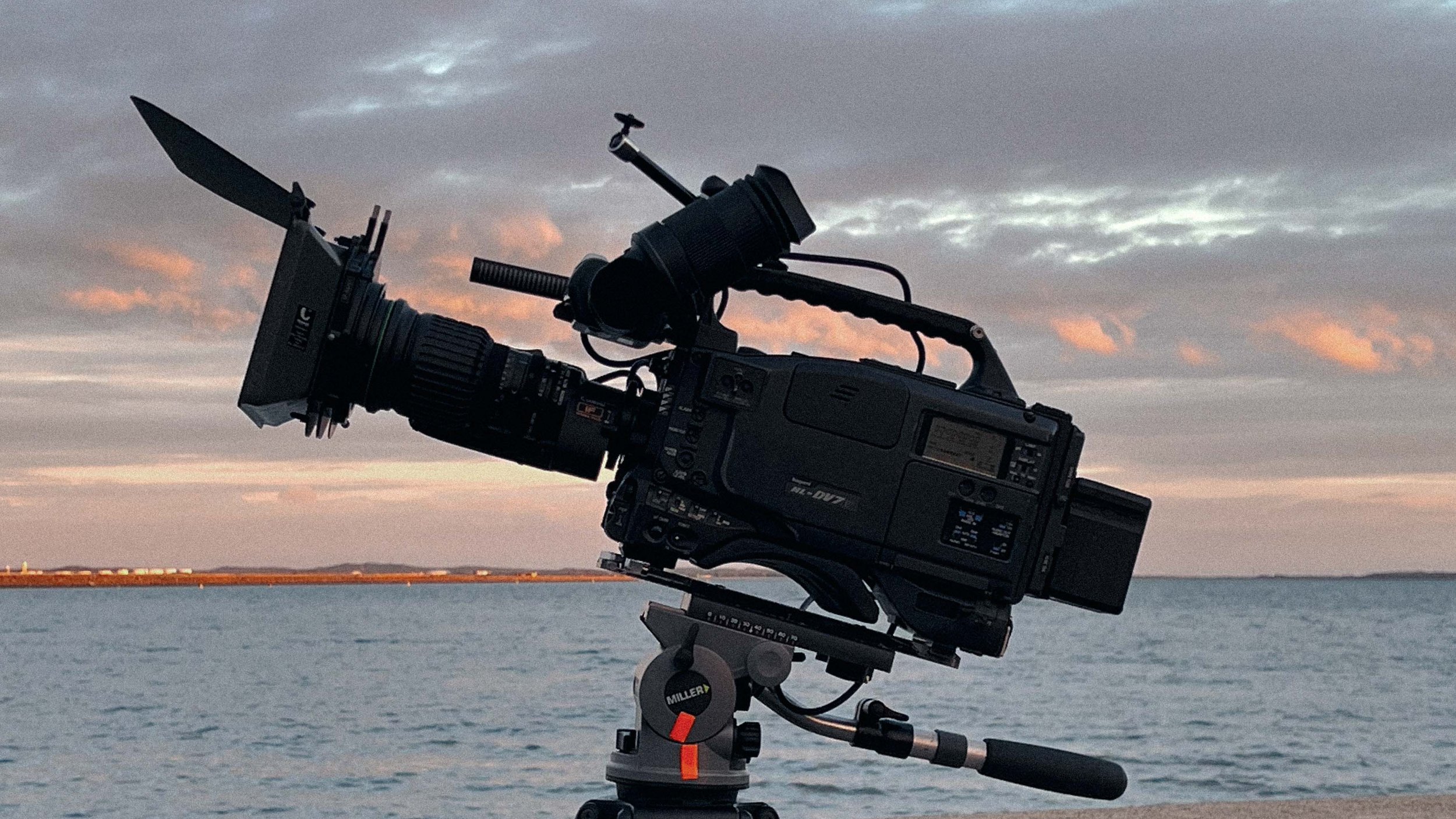 The Ikegami Camera kit setup for promo images at Sydney airport