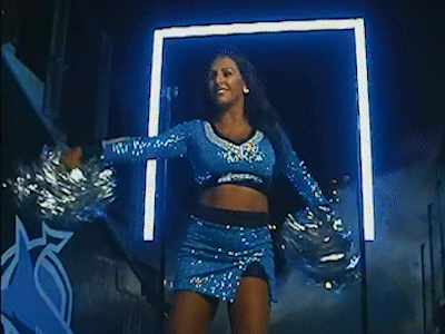 A short GIF Showcasing the Panasonic NV-DS50 camera kit filming in a low light environment capturing BTS for a promo of the Cronulla Sharks Womens team and their cheerleaders