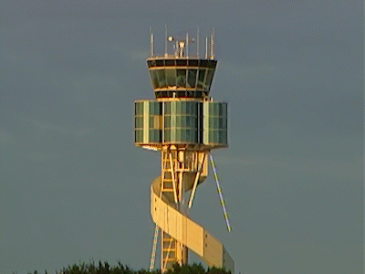 A shot of a Sydney Airport control tower to showcase the Canon Servo Zoom lens extender in action. this shot was achieved at !56mm on the ikegami Camera kit rented out by Dusty Rentals