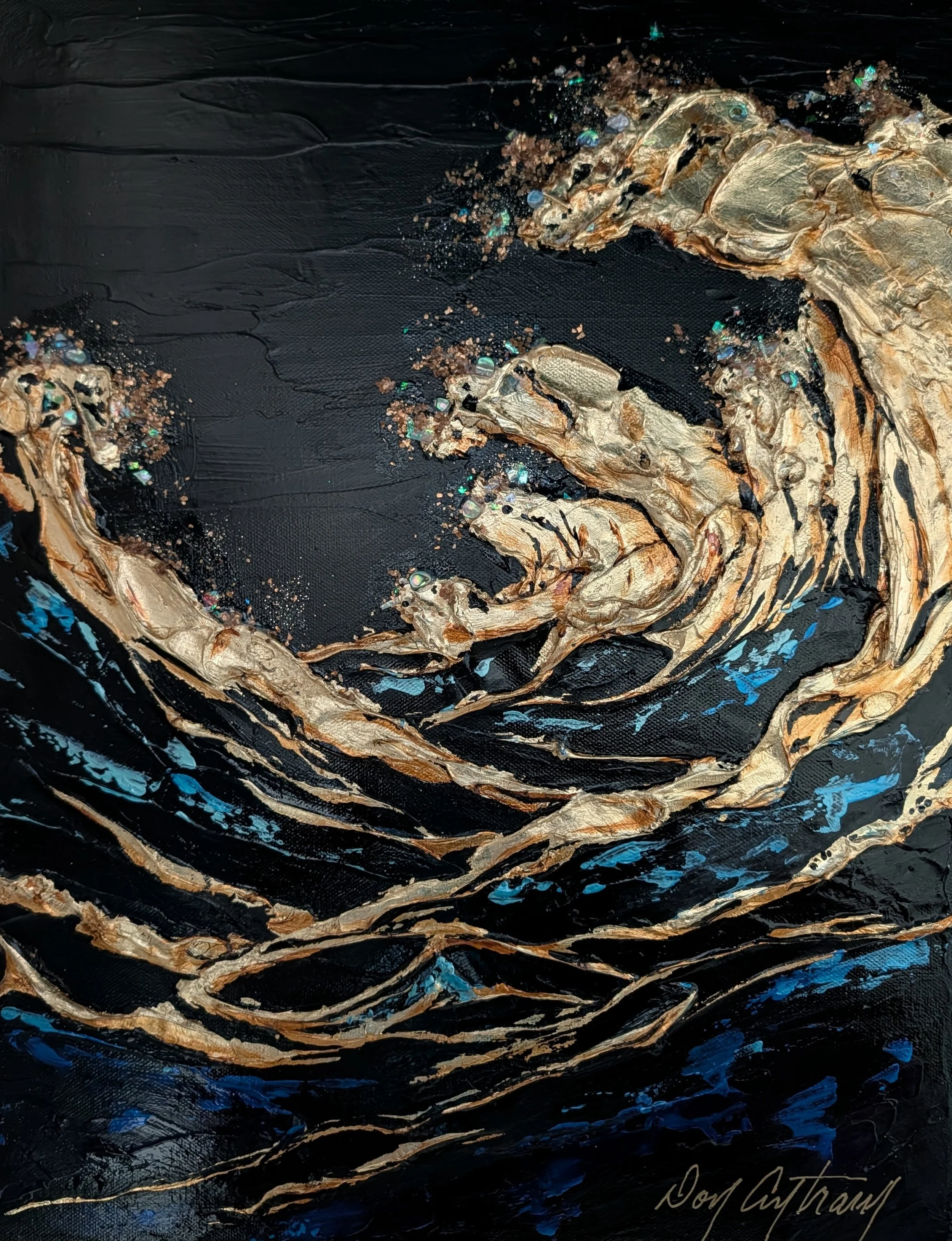 Echos of the Deep
16" x 24"  (framed)   Sold