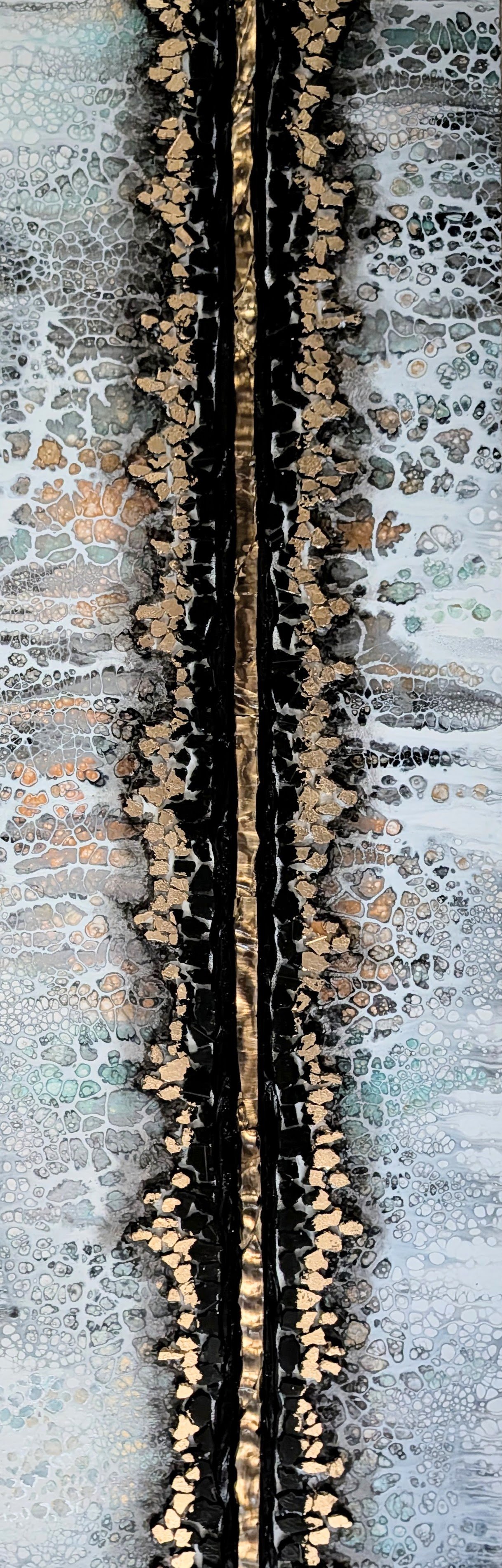 Golden Rift   12" x 36" x 2"