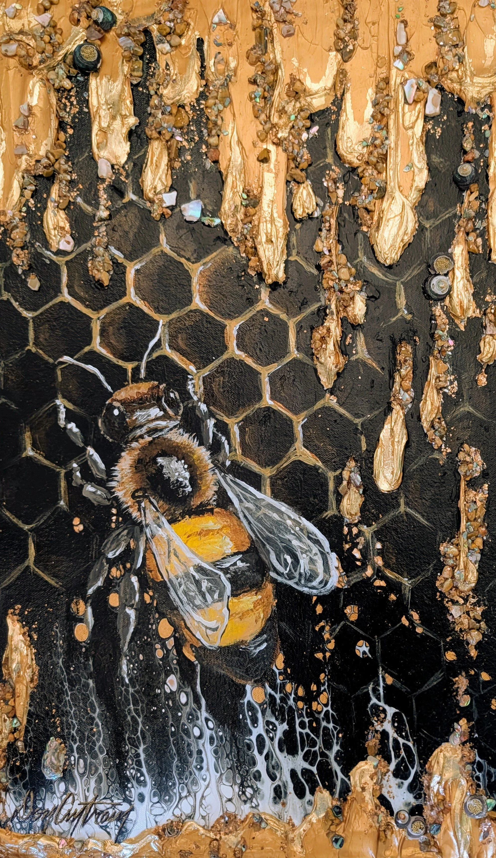 Where Honey Becomes Gold
14' x 24" x 2"   Sold