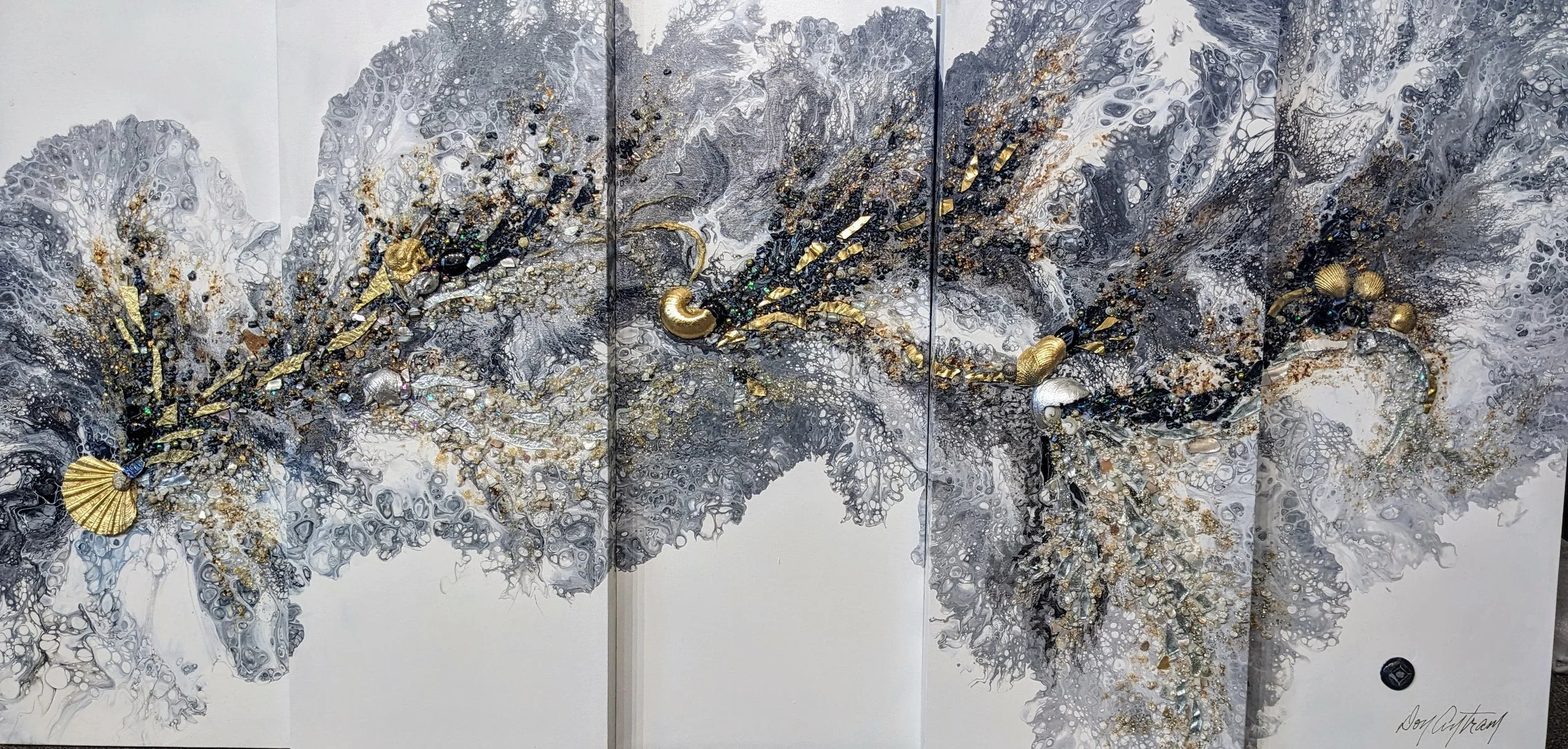 Heathy Progression - 30" x  60" (Pentaptych) - Sold