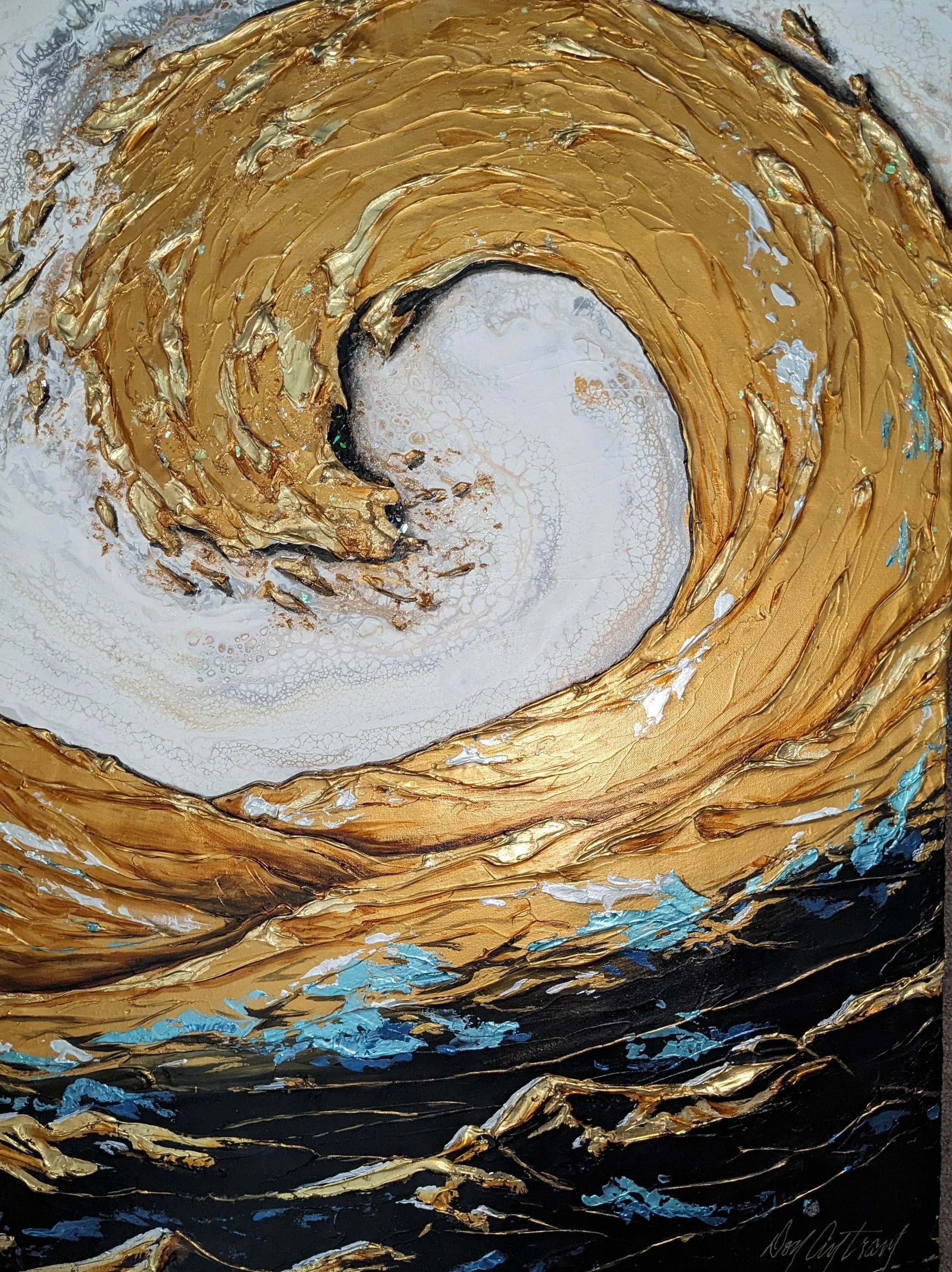 Golden Wave
31" x 41" x 2"
