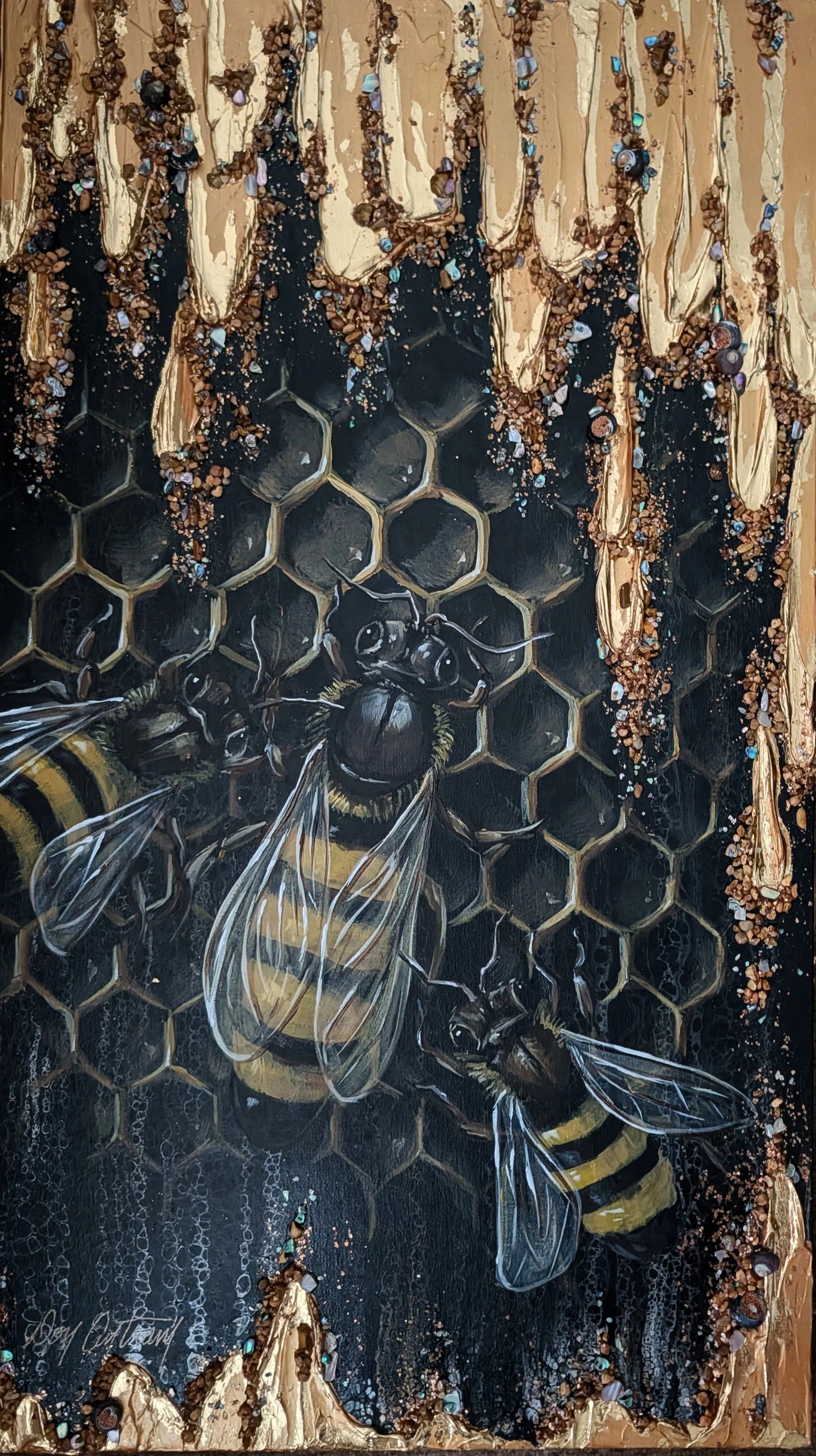 Her Golden Kingdom
18" x 32" x 2"   Sold
