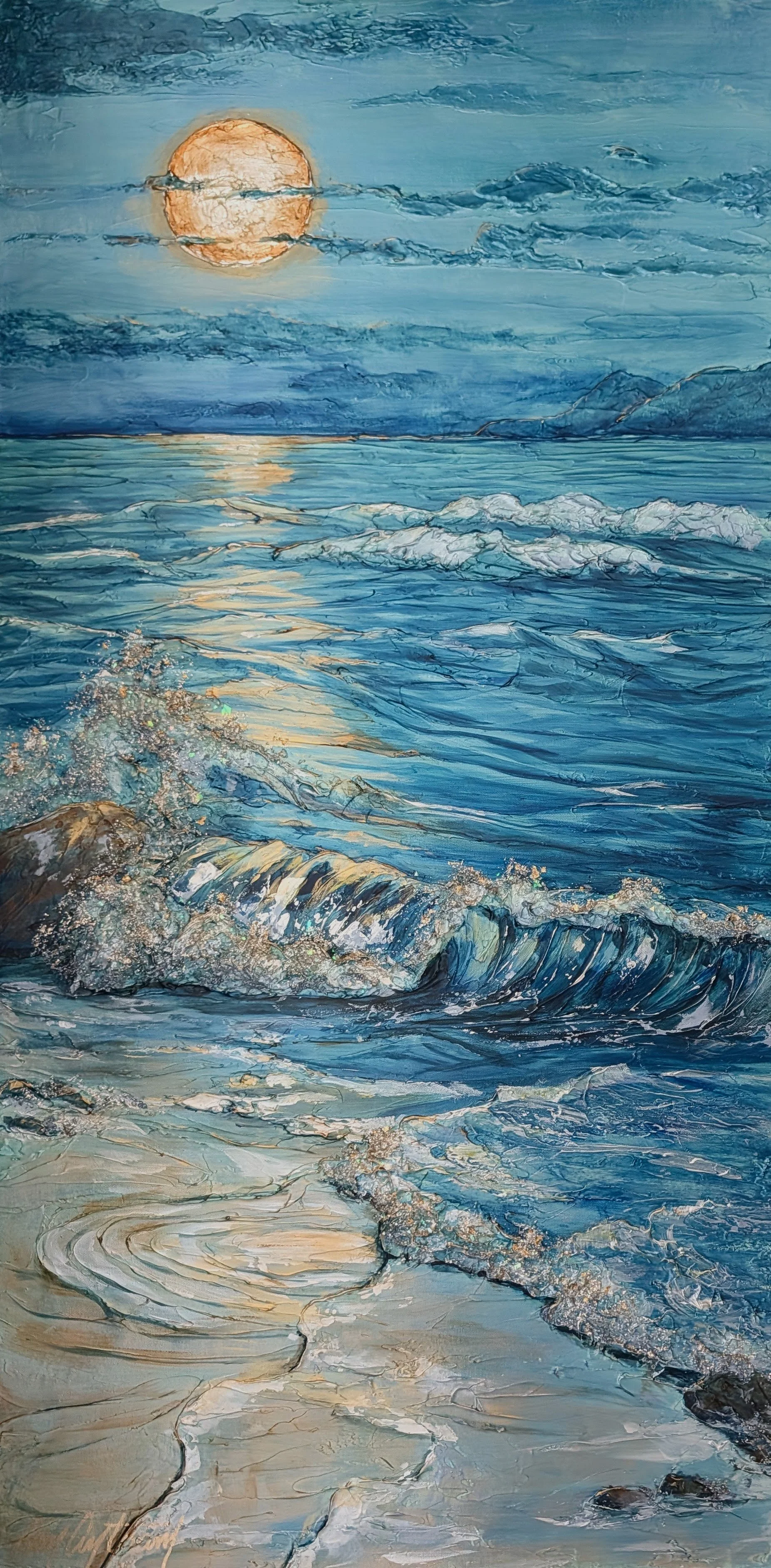The Sea's Silent Song
24" x 48" x 2"    Sold