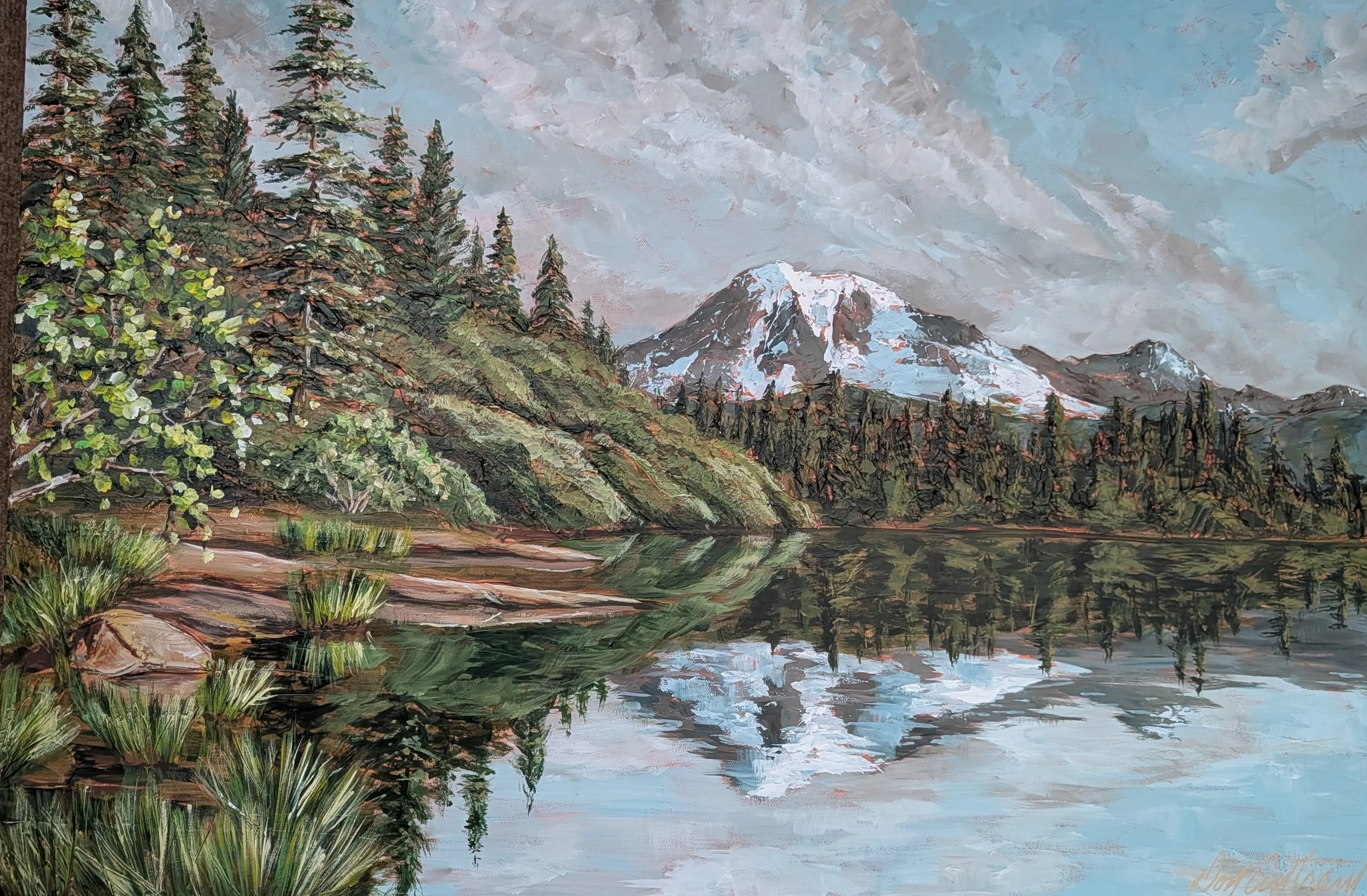 Mt. Rainier at Bench Lake
24" x 36" x 2"