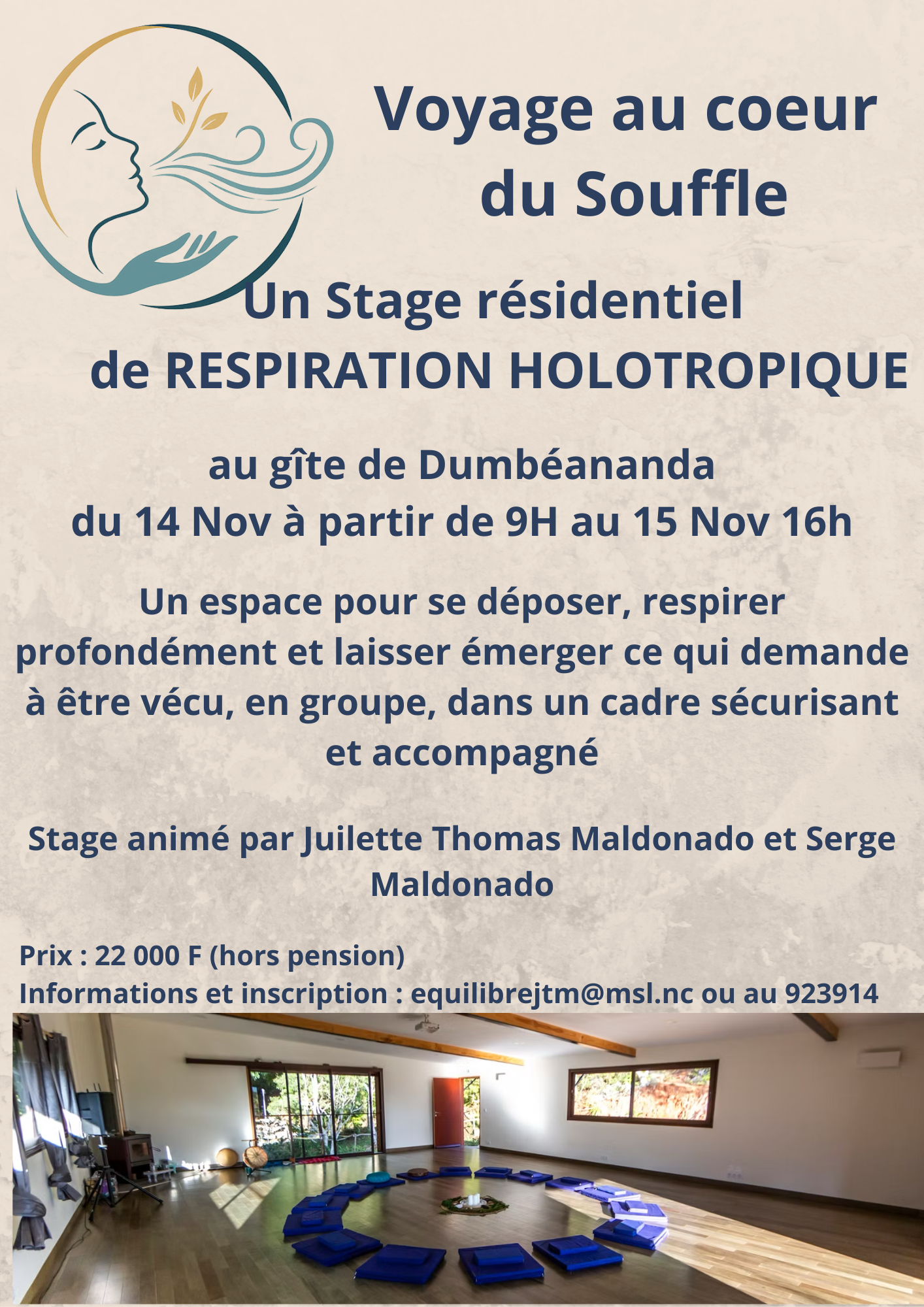 Stage de Respiration Holotropique                     14 &amp; 15 Nov 2026